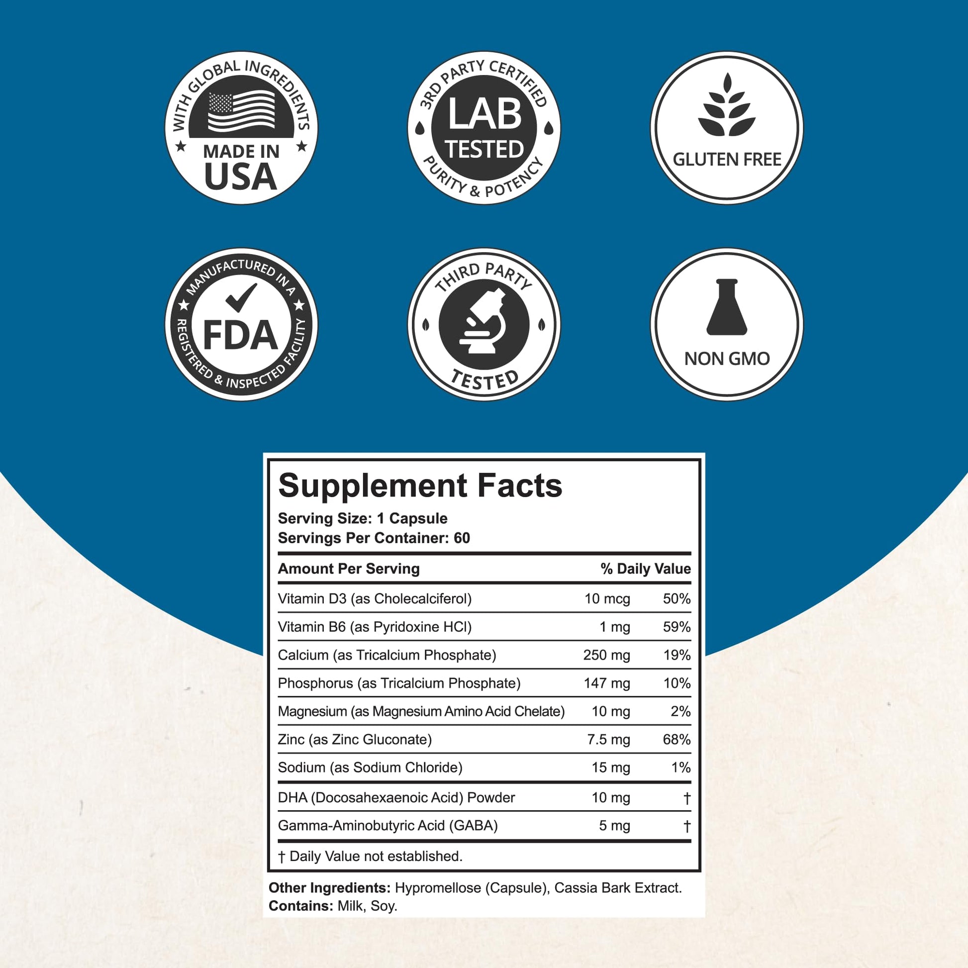 NuBest Grow Power - Calcium Supplement, Magnesium Supplement with Vitamin D3, B6, Zinc, Phosphorus and Multivitamin for Strong Bones, Overall Health for Age 10+ | 60 Capsules | 1 Month Supply NuBest buy supplements canada