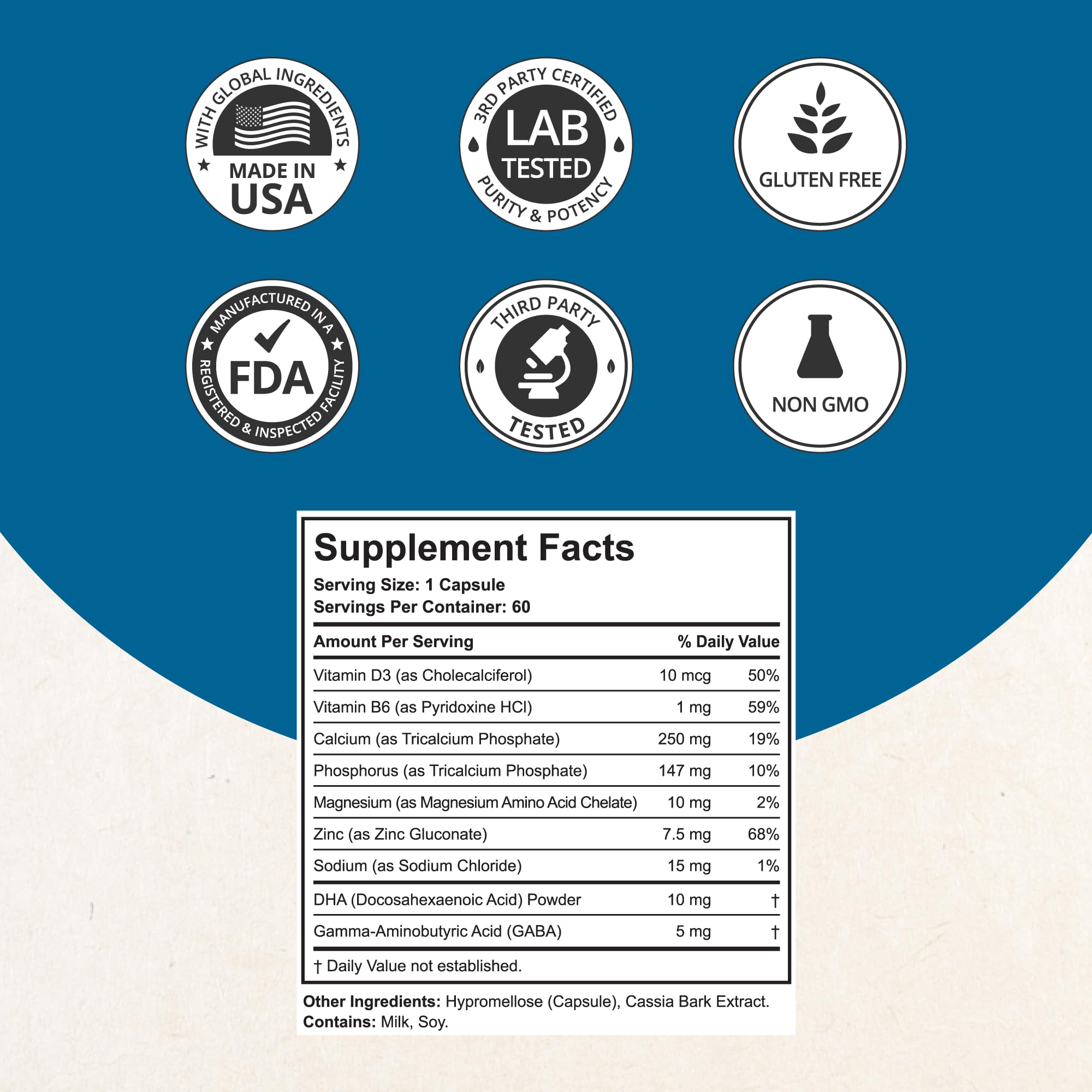 NuBest Grow Power - Calcium Supplement, Magnesium Supplement with Vitamin D3, B6, Zinc, Phosphorus and Multivitamin for Strong Bones, Overall Health for Age 10+ | 60 Capsules | 1 Month Supply NuBest buy supplements canada