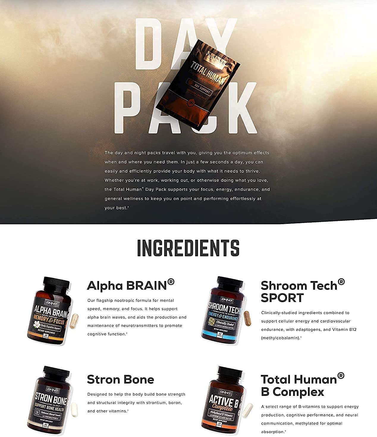 ONNIT Total Human Day and Night Vitamin Packs, 7-Day Supply Capsule ONNIT buy supplements canada