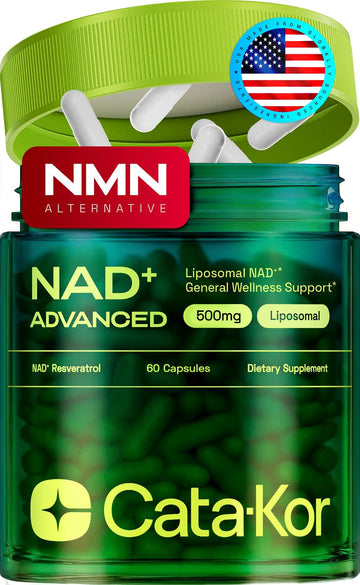 Cata-Kor Liposomal NAD Supplement with Resveratrol – NMN Supplement Alternative – Third-Party Tested – 30-Day Supply – Advanced NAD+ Resveratrol Cata-Kor buy supplements canada