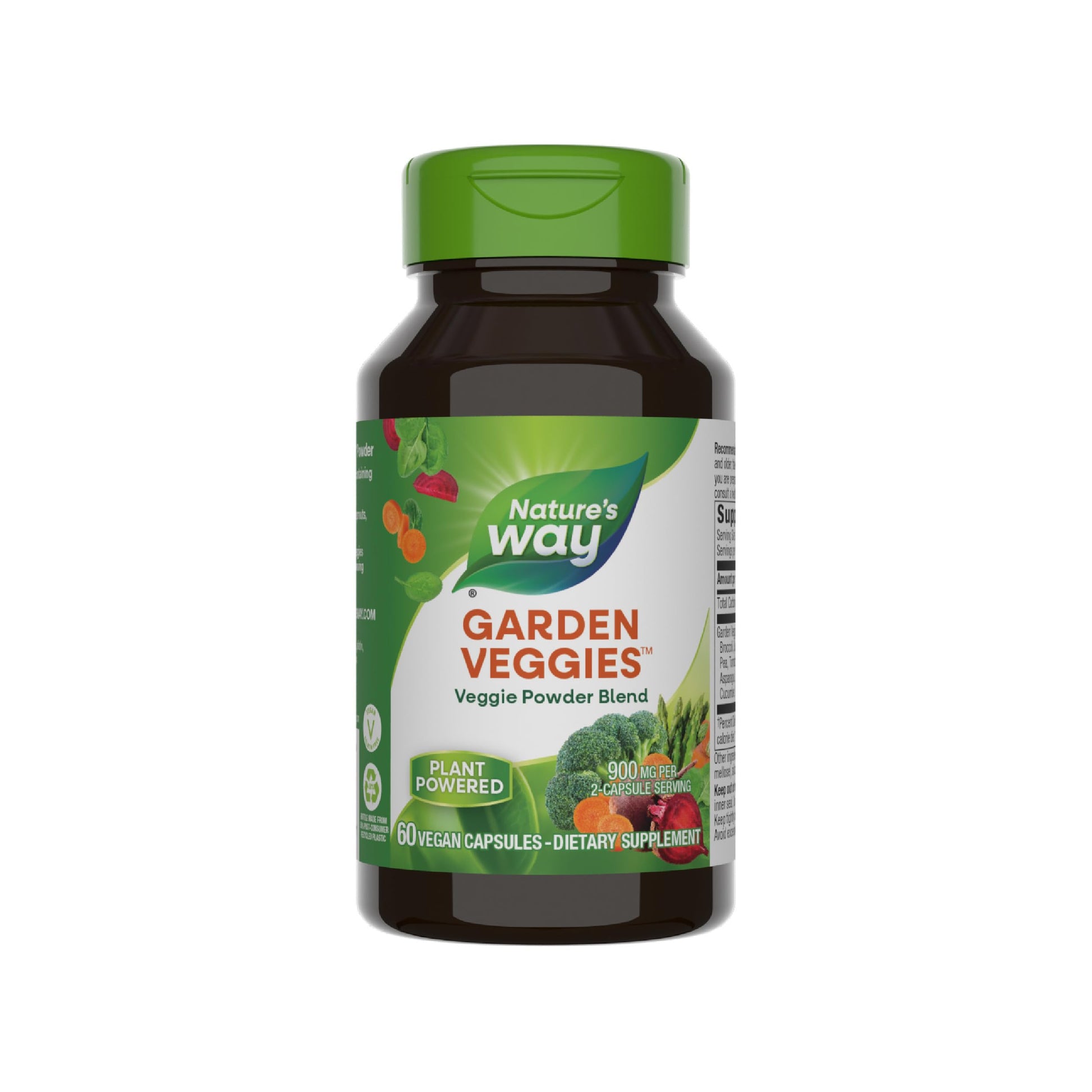 Nature's Way Garden Veggies, Veggie Powder Blend, 900 mg per 2-Capsule Serving, 60 Vegan Capsules Nature's Way buy supplements canada