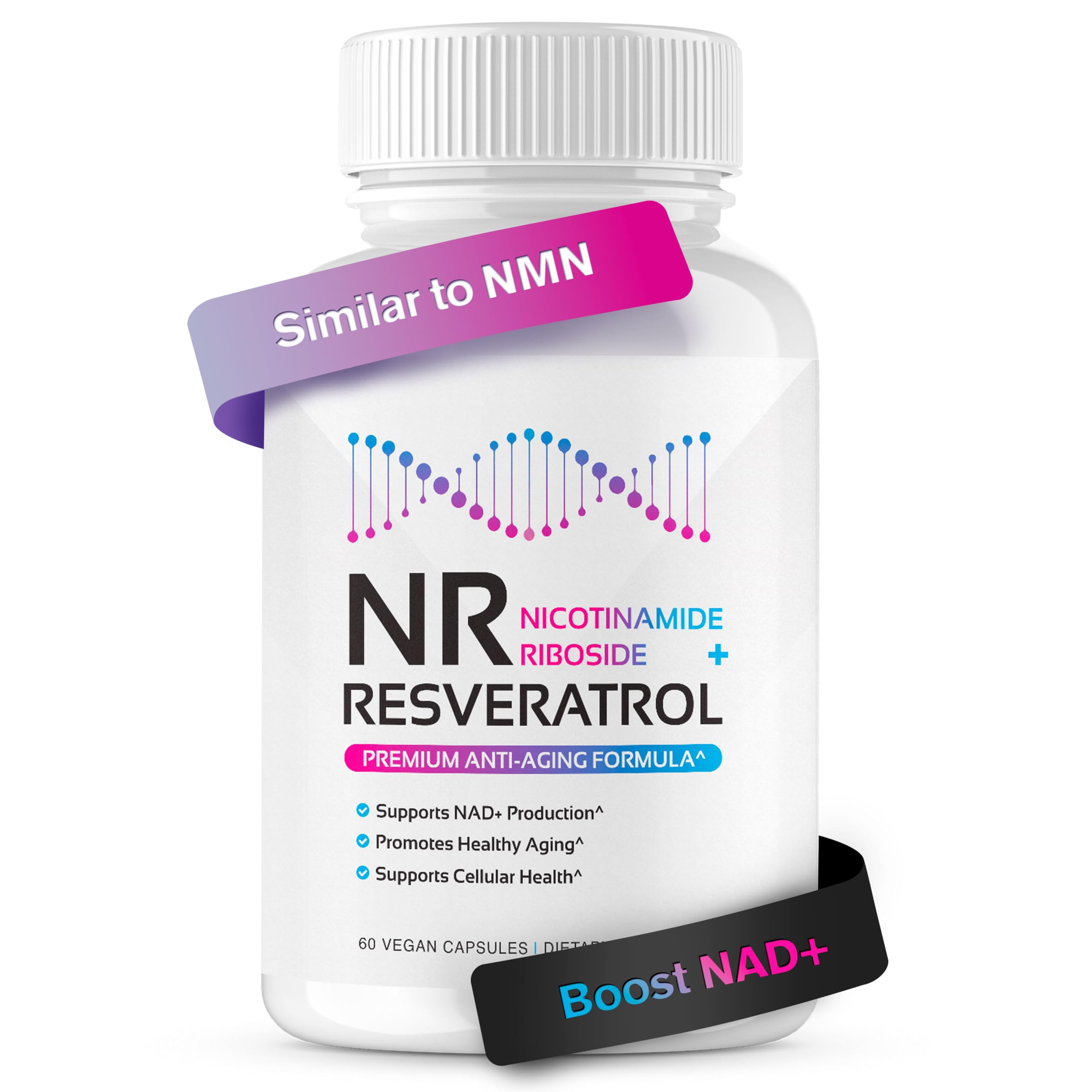 NR + Resveratrol Supplement - Increase NAD, DNA & Cellular Health, Longevity, Vitality. 5-in-1 Anti Aging Formula w/ Nicotinamide Riboside, Trans Resveratrol, Vitamin C, Grape Seed, Pine Bark CogniTune buy supplements canada