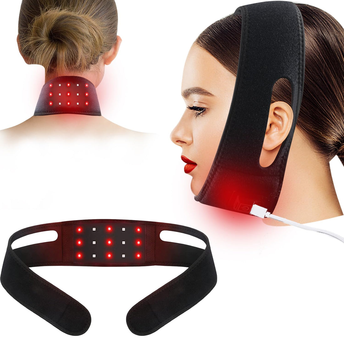 Red Light Therapy Belt for Neck, Infrared Light Therapy Flexible Wearable Wrap Pad LitePow buy supplements canada