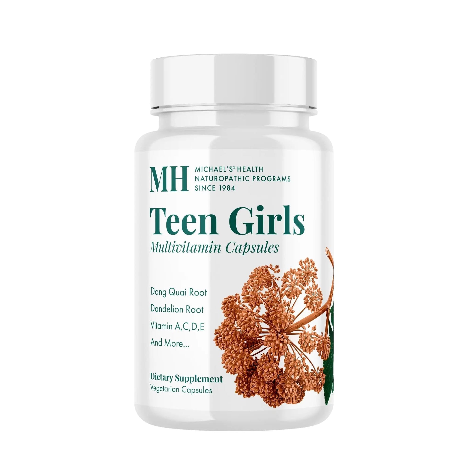 MICHAEL'S Health Naturopathic Programs Teen Girls Multivitamin - 120 Vegetarian Capsules - Nutrients for Healthy Growth & Development MICHAEL'S buy supplements canada