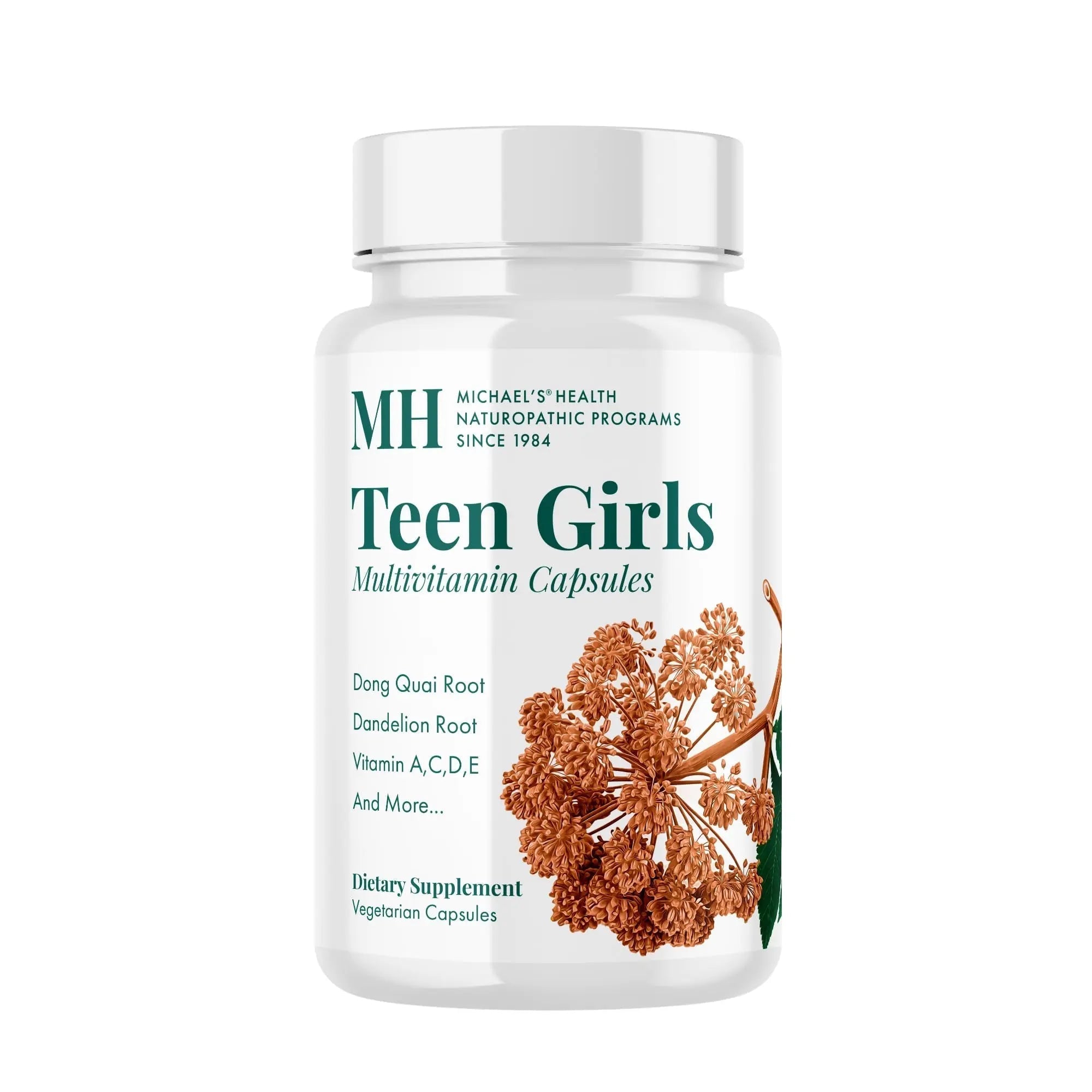 MICHAEL'S Health Naturopathic Programs Teen Girls Multivitamin - 120 Vegetarian Capsules - Nutrients for Healthy Growth & Development MICHAEL'S buy supplements canada