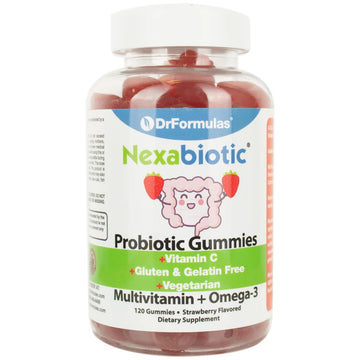 DrFormulas Multivitamin Gummies with Omega 3 and Probiotics for Kids and Adults with Vitamin C | Nexabiotic with Vitamin A, C, D3, E, B6, B12 DrFormulas buy supplements canada