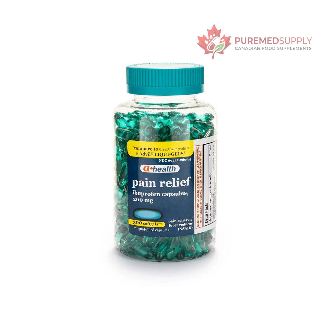 A+Health Ibuprofen 200 Mg Softgels, Pain Reliever/Fever Reducer (NSAID), 300 Count A+Health buy supplements canada