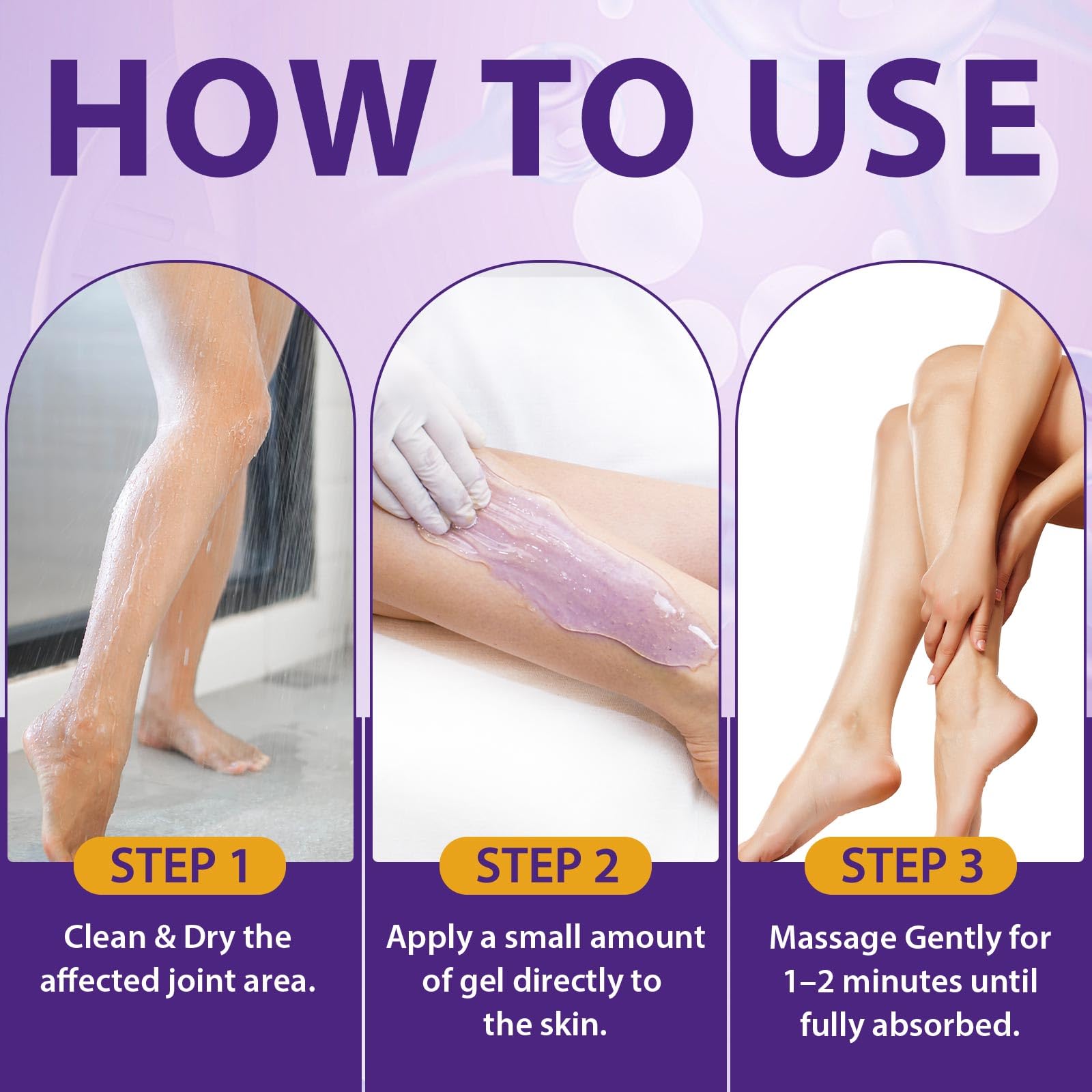 Soothing Massage Gel - Joint Massage Purple Gel, Natural Ingredients & Fast-Absorbing for Soothing Joint, Shoulder, Knee, Back & Muscle Stiffness GTZSXNP buy supplements canada