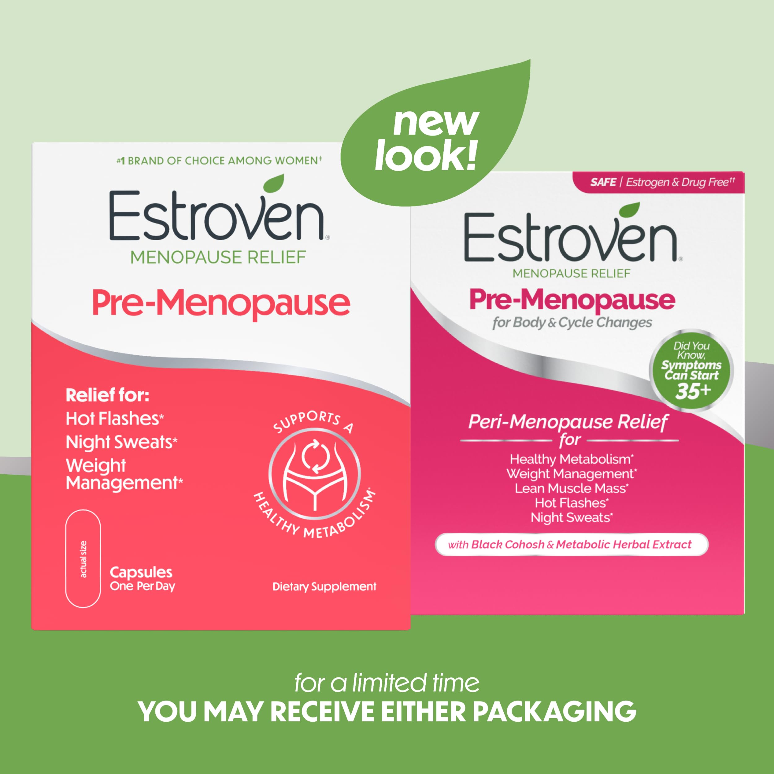 Estroven Pre-Menopause Relief, 30 Ct., Clinically Proven Ingredients, Provides Menopause Relief plus Night Sweats & Hot Flash Relief, Drug-Free or Estrogen Free Estroven buy supplements canada