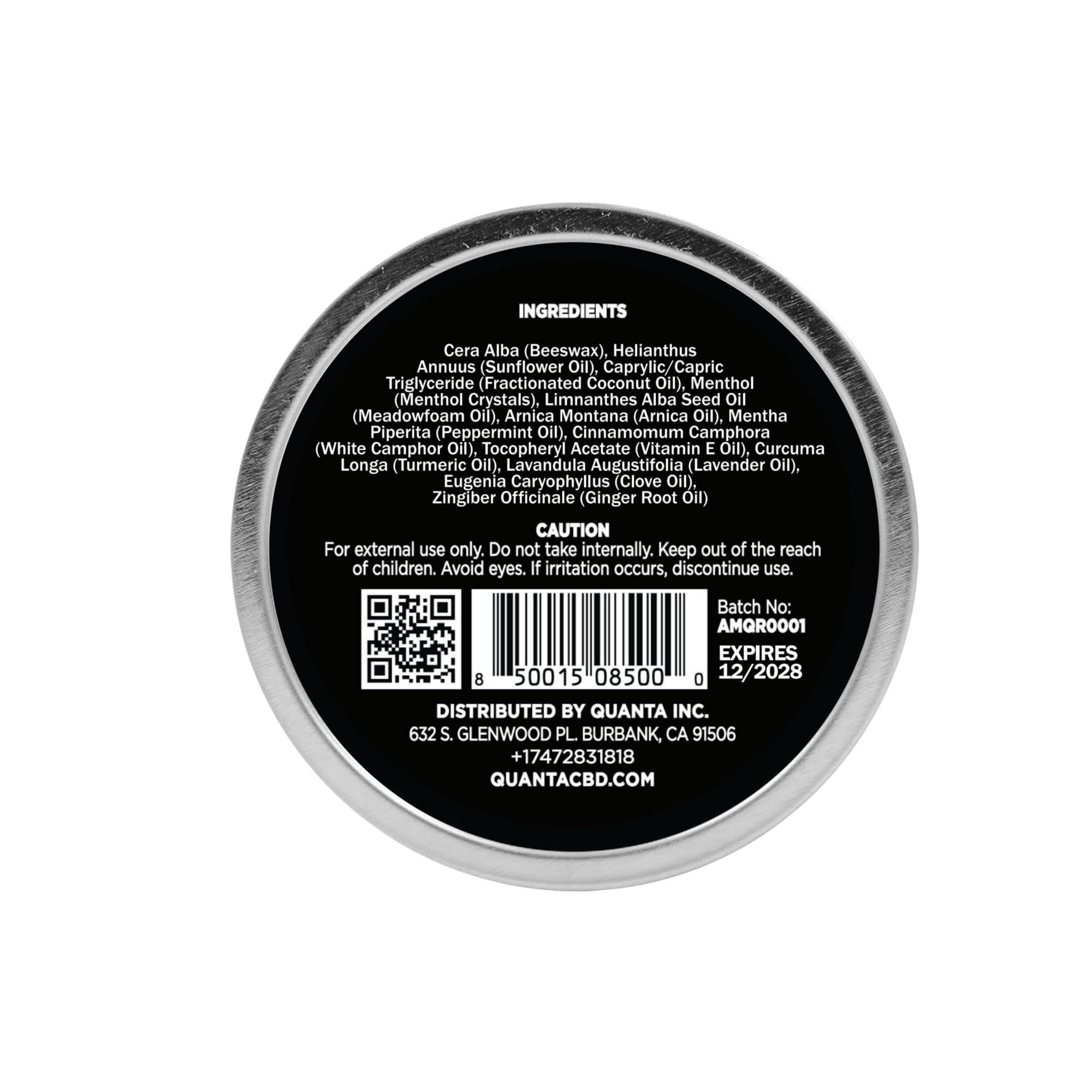 Quanta Muscle Rub - Coconut Oil, Vitamin E, Arnica, Ginger Root, Turmeric & Lavender – 1 oz Quanta buy supplements canada