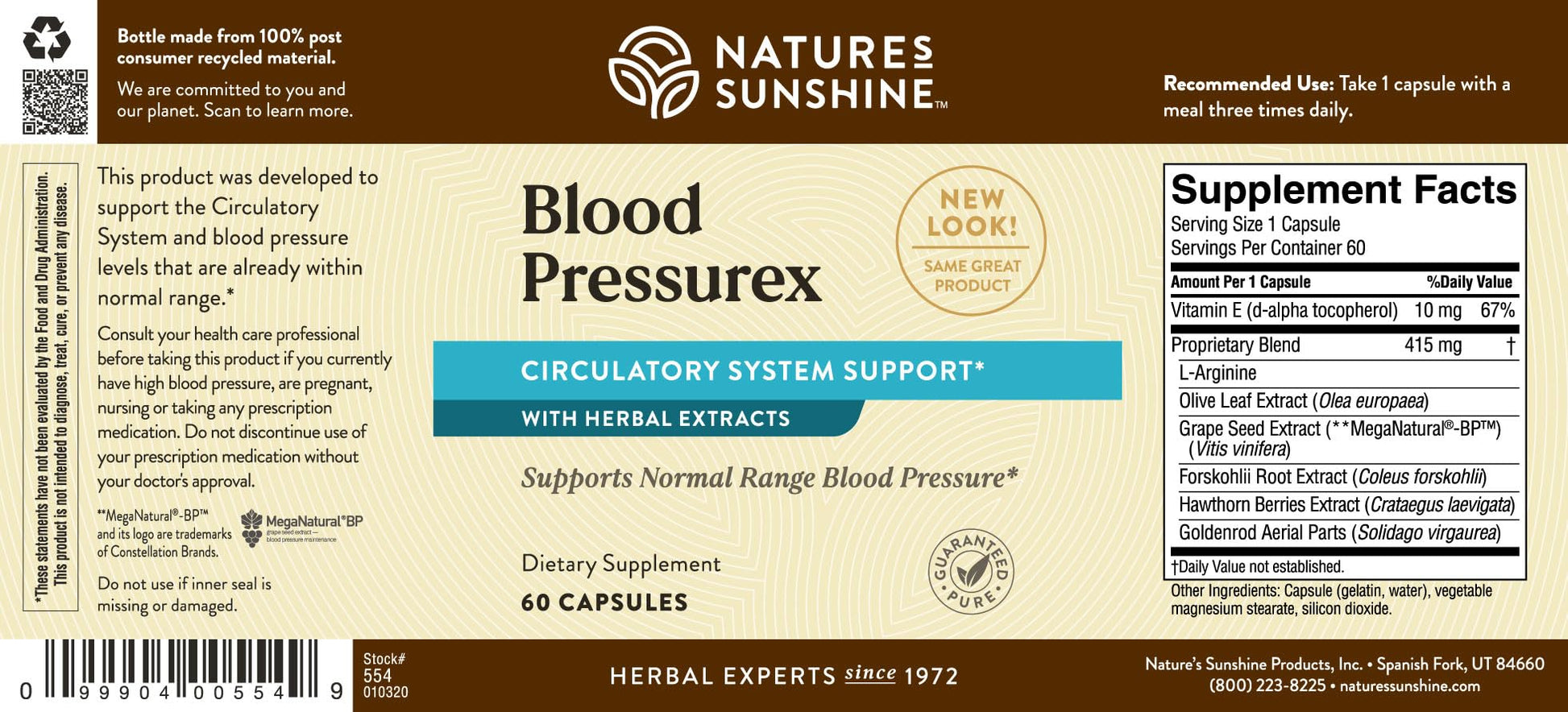 Nature's Sunshine Blood Pressurex 60 Capsules Nature's Sunshine buy supplements canada
