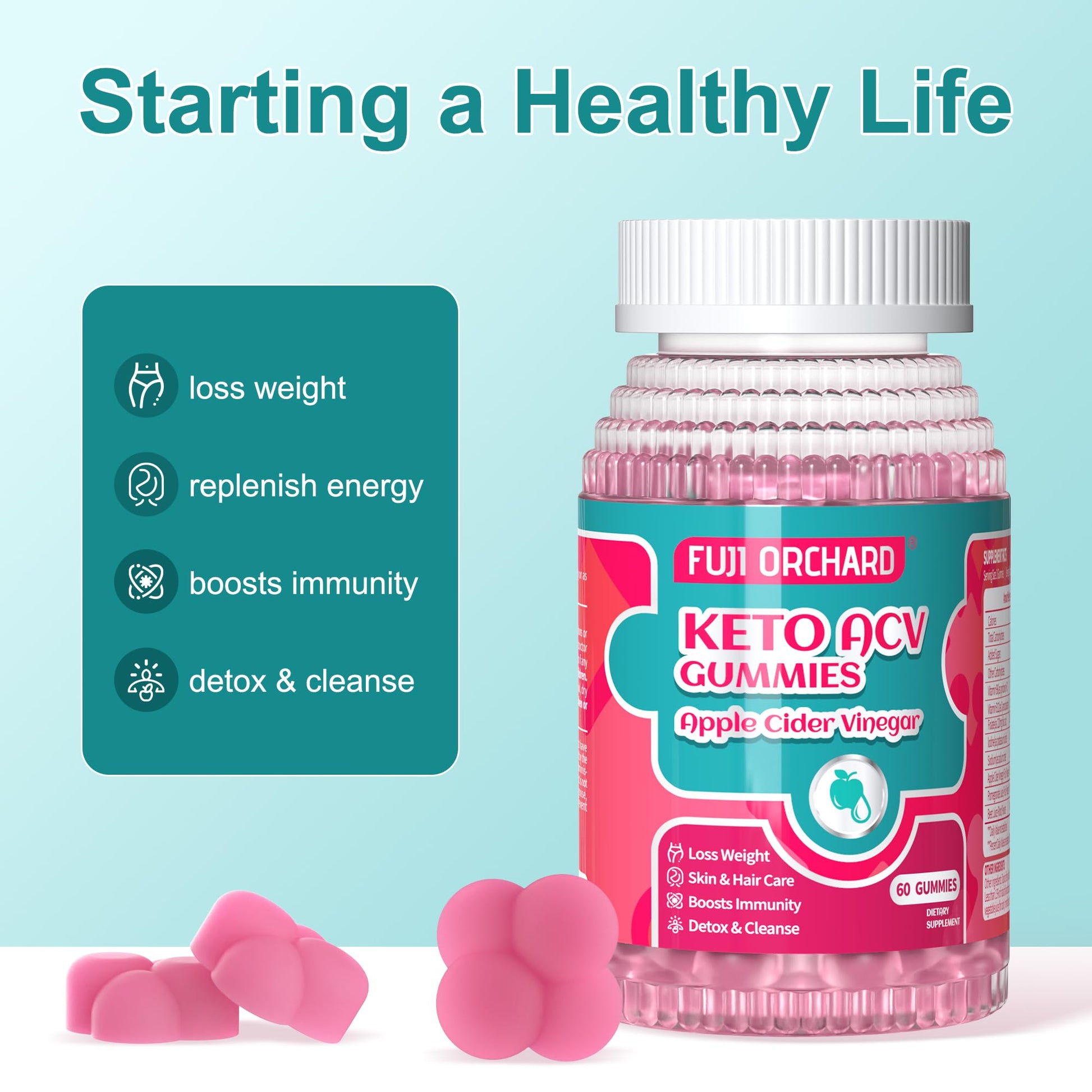 FUJI ORCHARD Keto Acv Gummies, 1500mg Keto Acv Gummies Advanced Weight Loss FUJI ORCHARD buy supplements canada