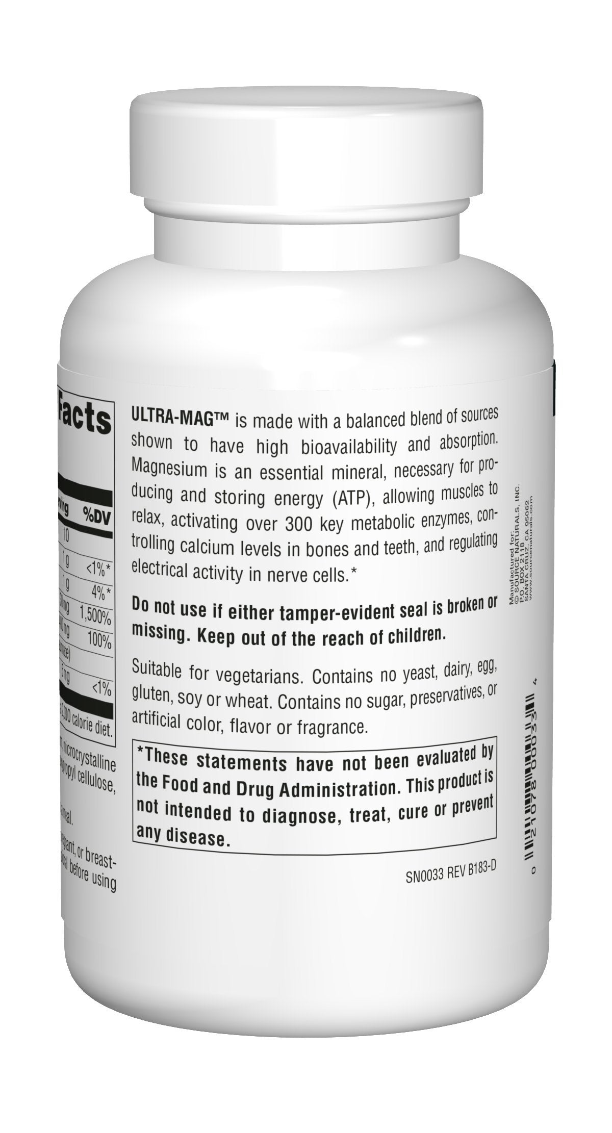 Source Naturals Ultra-Mag High-Efficiency Magnesium Complex - Maintains Muscle Source Naturals buy supplements canada