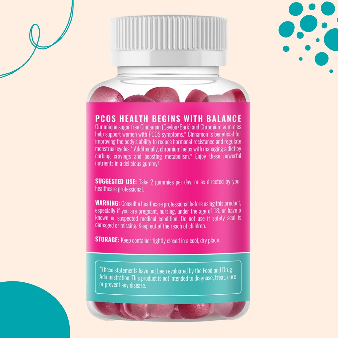 PCOS Herbal Gummies: Manage Cravings and Hormonal Balance; Cinnamon Complex PCOS Herbal Tea buy supplements canada