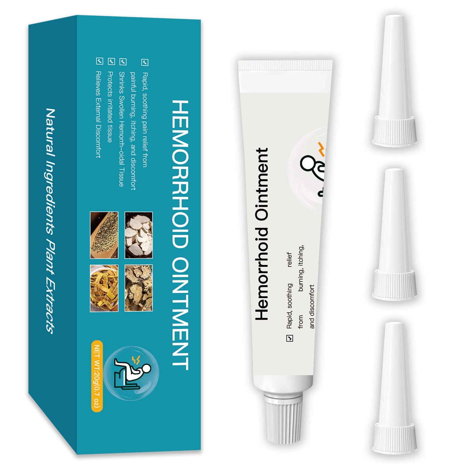 BXQJRJ Hemorrhoid Ointment,Herbal hemorrhoid Gel,Effectively relieves Anal discomfort,Suitable for Men and Women,Fast-Acting hemorrhoid Ointment (20g) BXQJRJ buy supplements canada