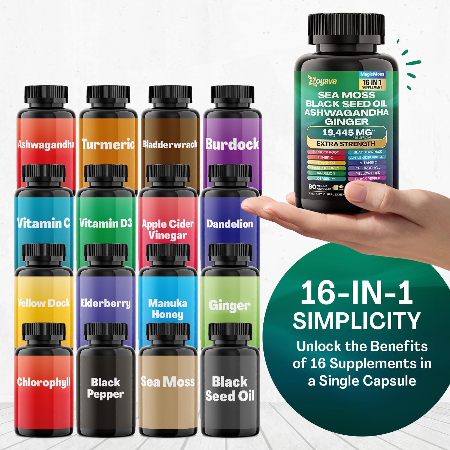 Zoyava Sea Moss 16-in-1 and Collagen 14-in-1 Bundle Zoyava buy supplements canada
