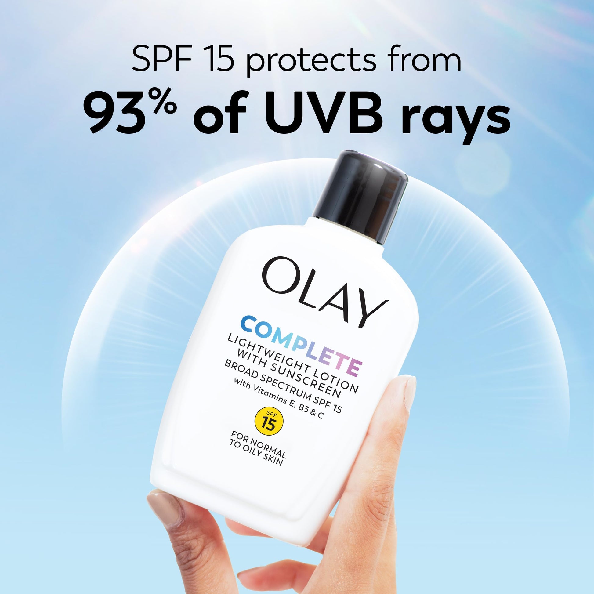 Olay Face Moisturizer, Complete with Sunscreen SPF 15, Daily Facial Lotion for Normal Skin, Lightweight Hydrating Broad Spectrum Sun Protection Olay buy supplements canada