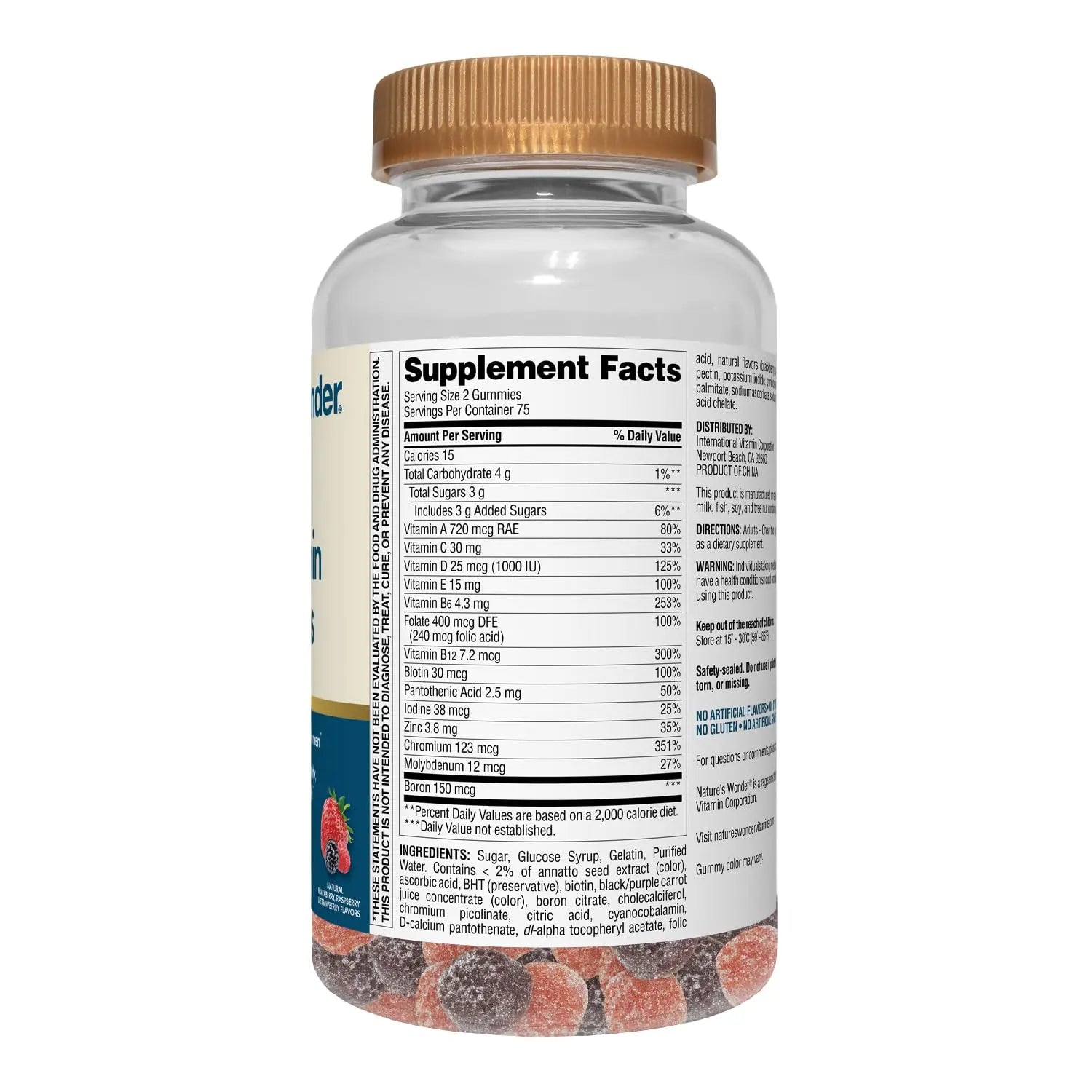 Nature's Wonder Men's Multivitamin Gummies, Supports Immune Health, Energy, Metabolism and Muscles with Vitamins A,C,D,B6,B12 Nature's Wonder buy supplements canada