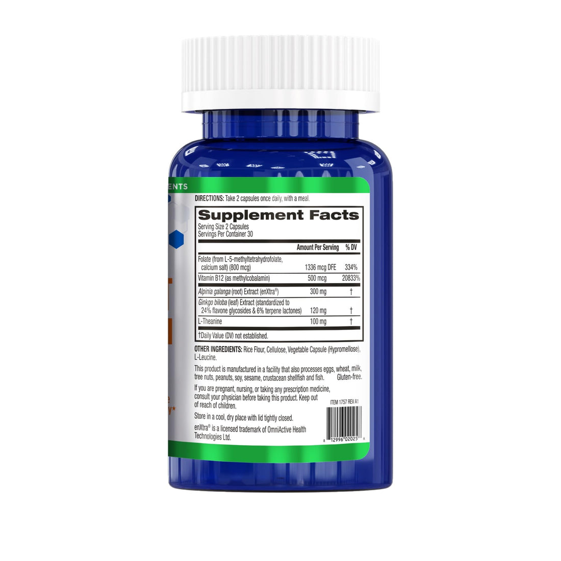 BioTrust Brain Bright – Daily Nootropic Boost for Focus, Concentration, Mental Clarity – Caffeine Free Nootropics Brain Support Supplement – Thai Ginger, Ginkgo, Folate, L-Theanine – 30 Servings BioTrust buy supplements canada