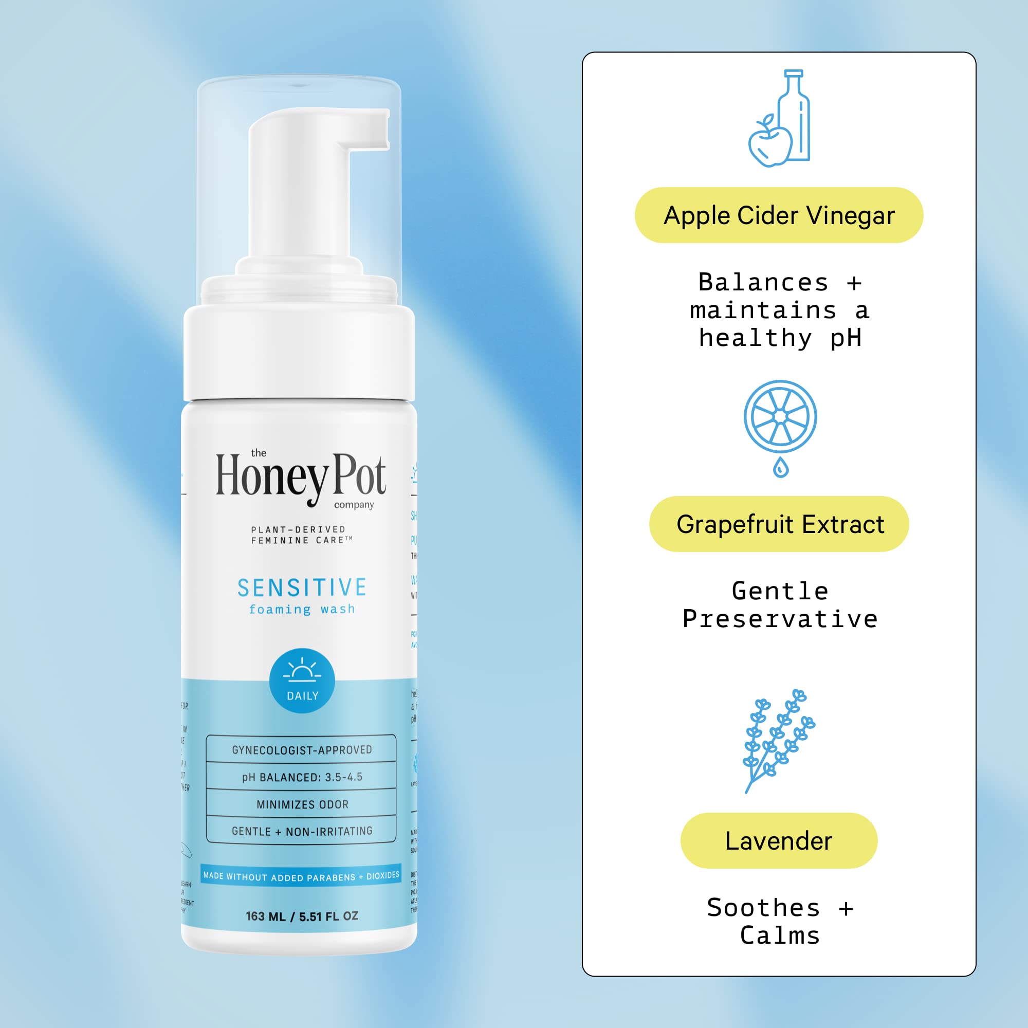 The Honey Pot Company - Feminine Wash & Feminine Wipe Bundle - Includes Unscented Ph Balance The Honey Pot Company buy supplements canada