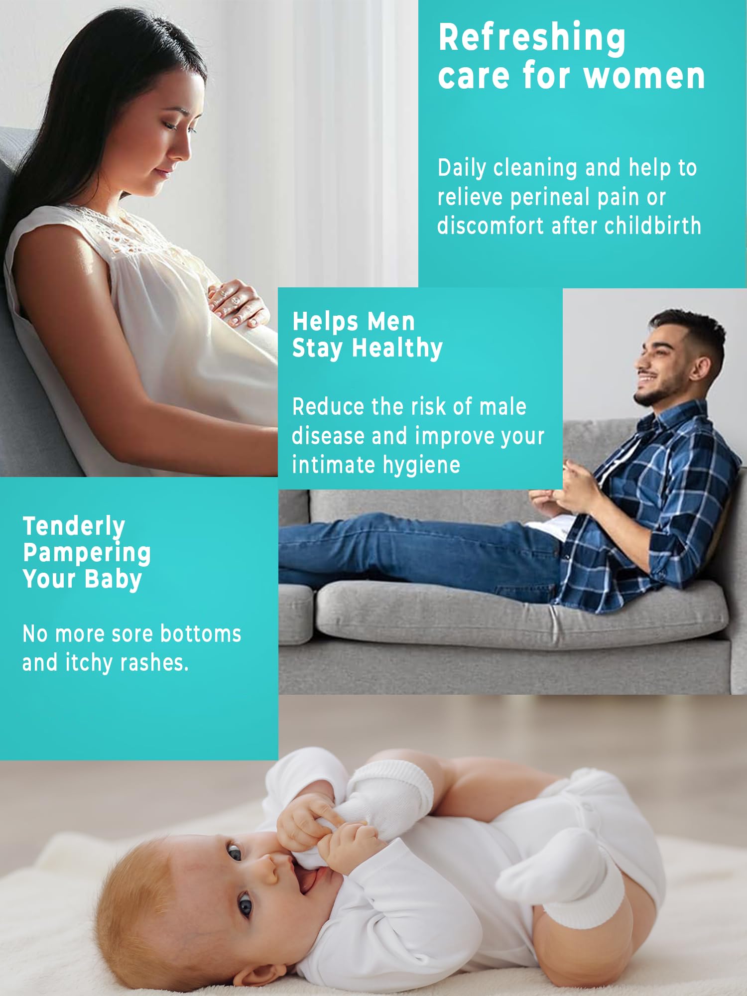 Peri Bottle , Squeeze-Free Portable Bidet for Postpartum Essentials, Peri Bottles for Feminine Hygiene TICALBAK buy supplements canada