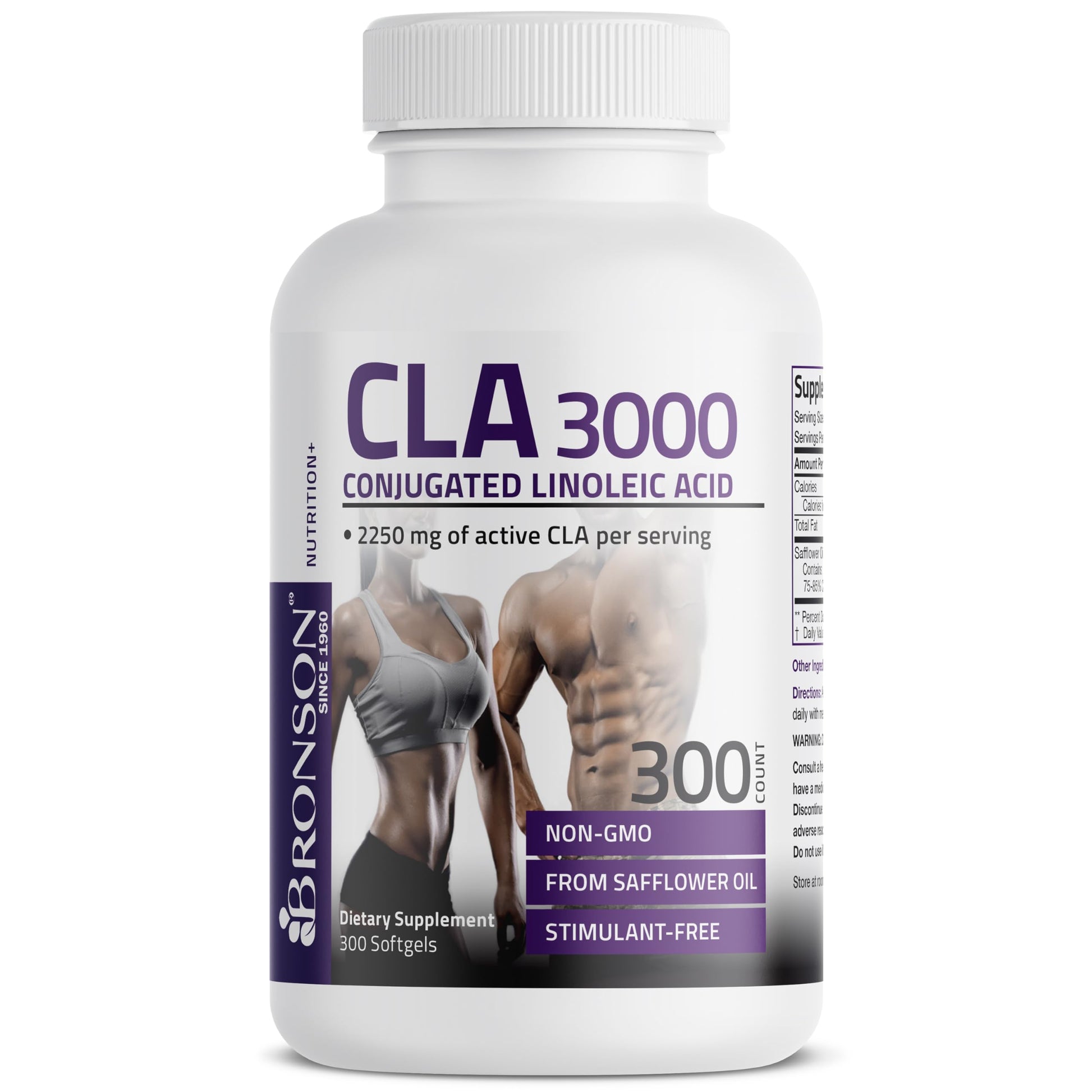 Bronson CLA 3000 Extra High Potency Supports Healthy Weight Management Lean Muscle Mass Non-Stimulating Bronson buy supplements canada