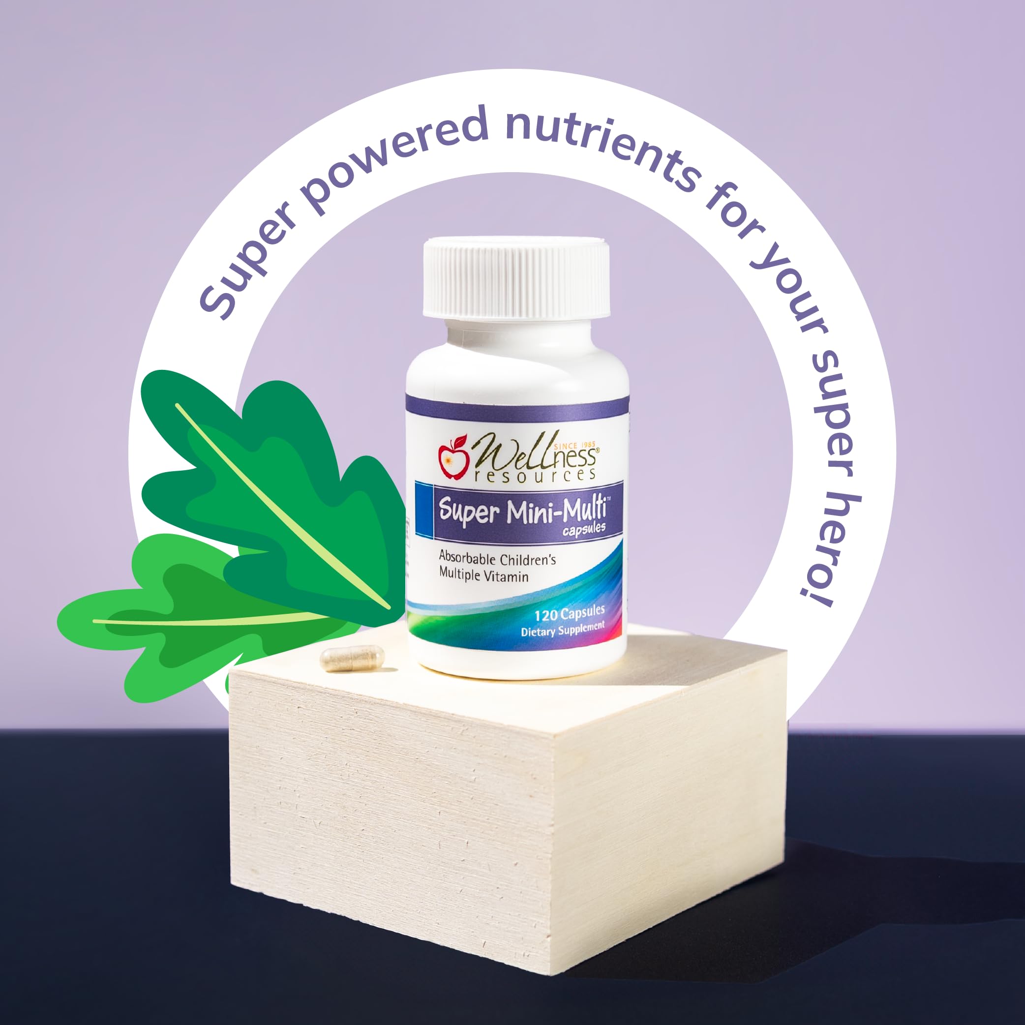 Super Mini-Multi - Children's Multivitamin Swallowable Capsules with Methyl Folate, Methyl B12 and Coenzyme B Vitamins for Growth Wellness Resources buy supplements canada