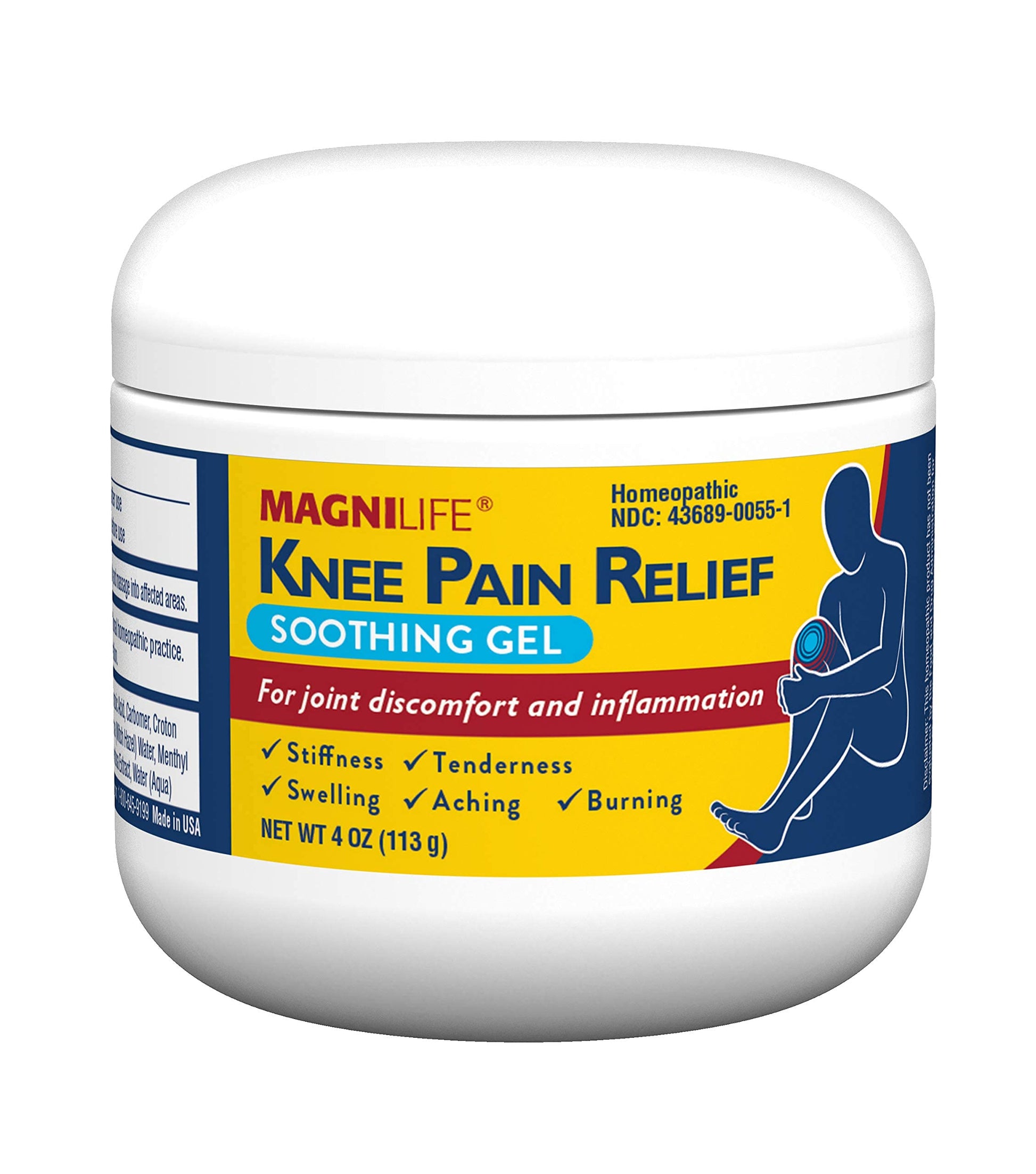 MagniLife Knee Pain Relief Gel (4 oz), Arnica-Based Gel for Joint Pain, Knee Stiffness & Swelling, Non-Greasy, No Staining, Massage-in Formula for Daily Knee Support & Comfort MagniLife buy supplements canada