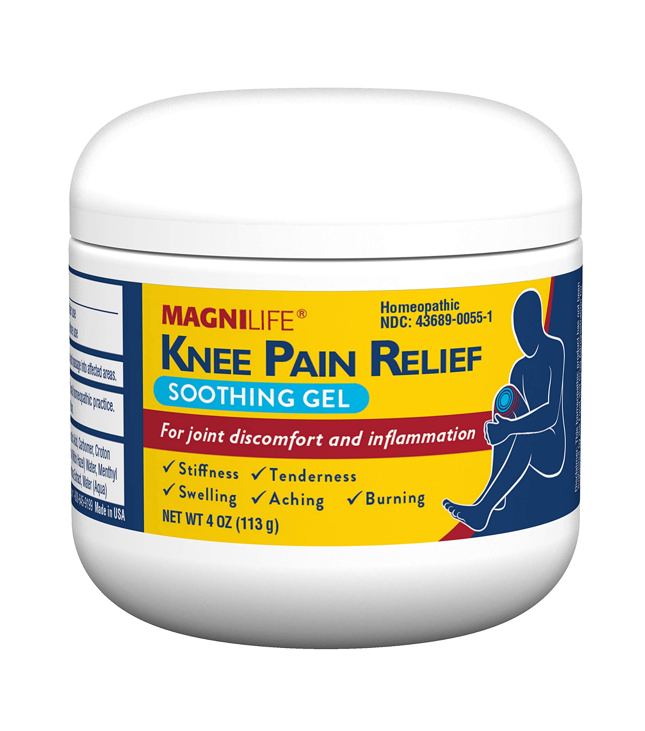 MagniLife Knee Pain Relief Gel (4 oz), Arnica-Based Gel for Joint Pain, Knee Stiffness & Swelling, Non-Greasy, No Staining, Massage-in Formula for Daily Knee Support & Comfort MagniLife buy supplements canada