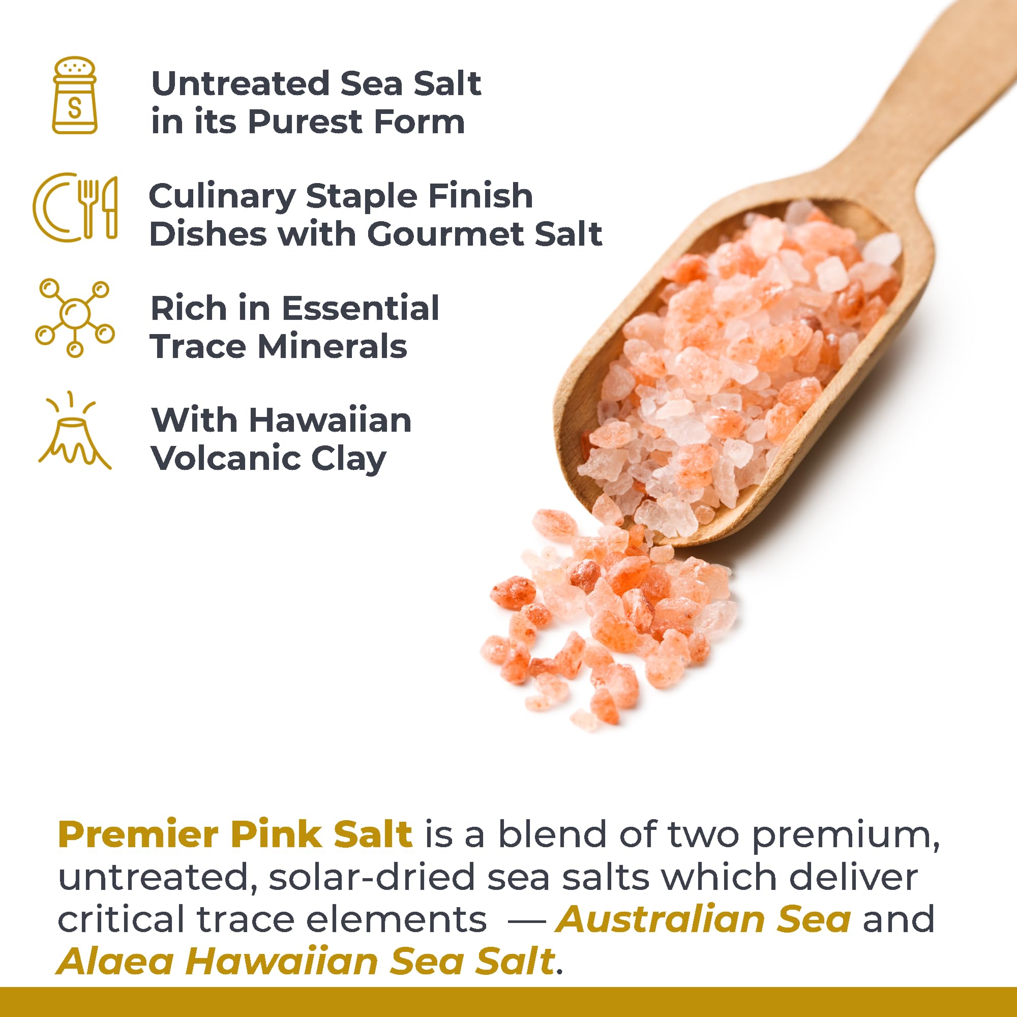 Premier Research Labs Pink Salt - Hawaiian Red Alaea Sea Salt Blend for Food, Cooking, and Eating - Flaky, Unrefined, and Additive-Free, 12 oz Premier Research Labs buy supplements canada