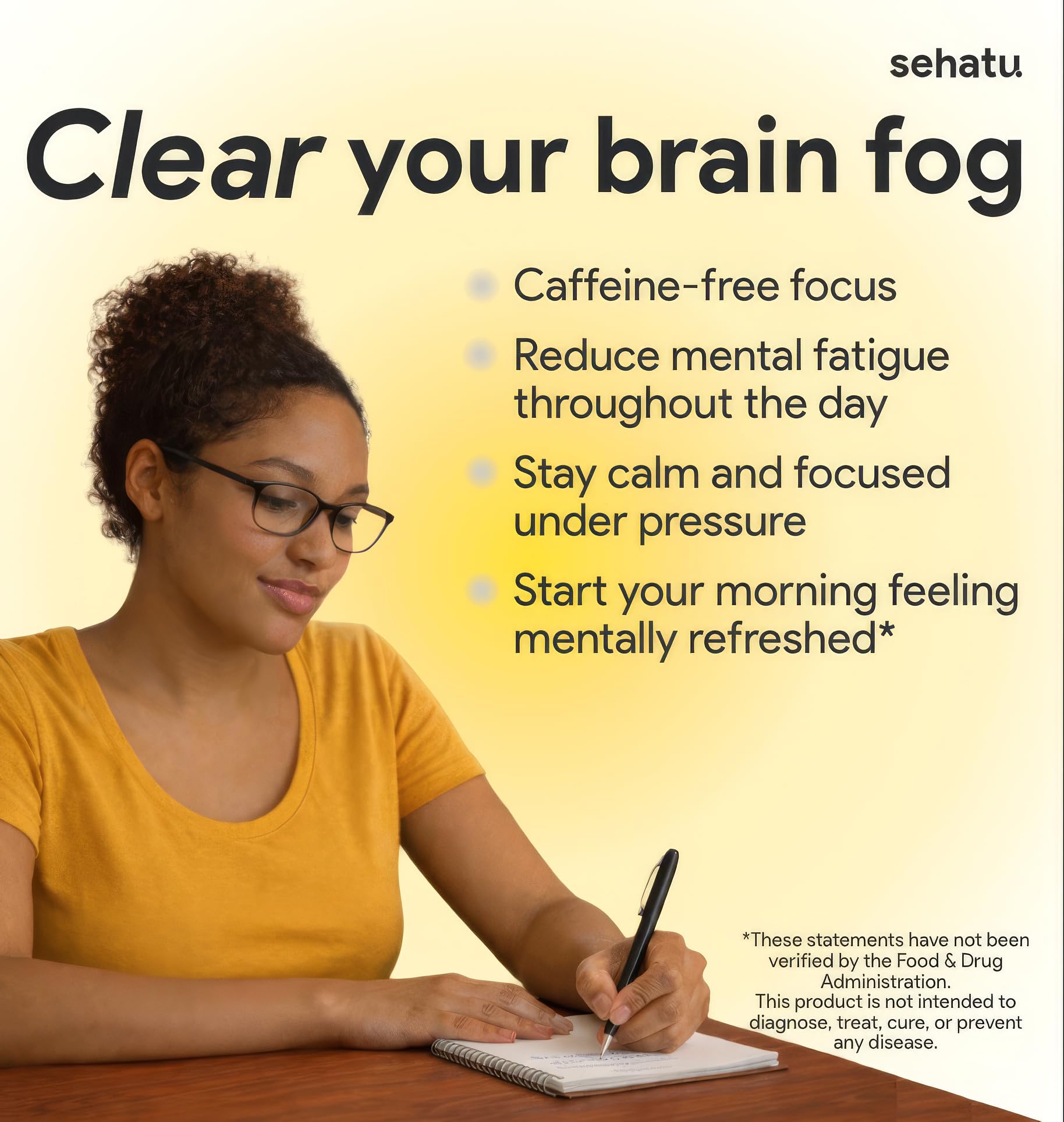 SEHATU Clarity Plus Cognitive Wellness Supplement | Packed with 10 Powerful Adaptogenic Mushrooms | Clear Brain Fog and Support Mental Clarity | 60 Count | 30 Day Supply SEHATU buy supplements canada
