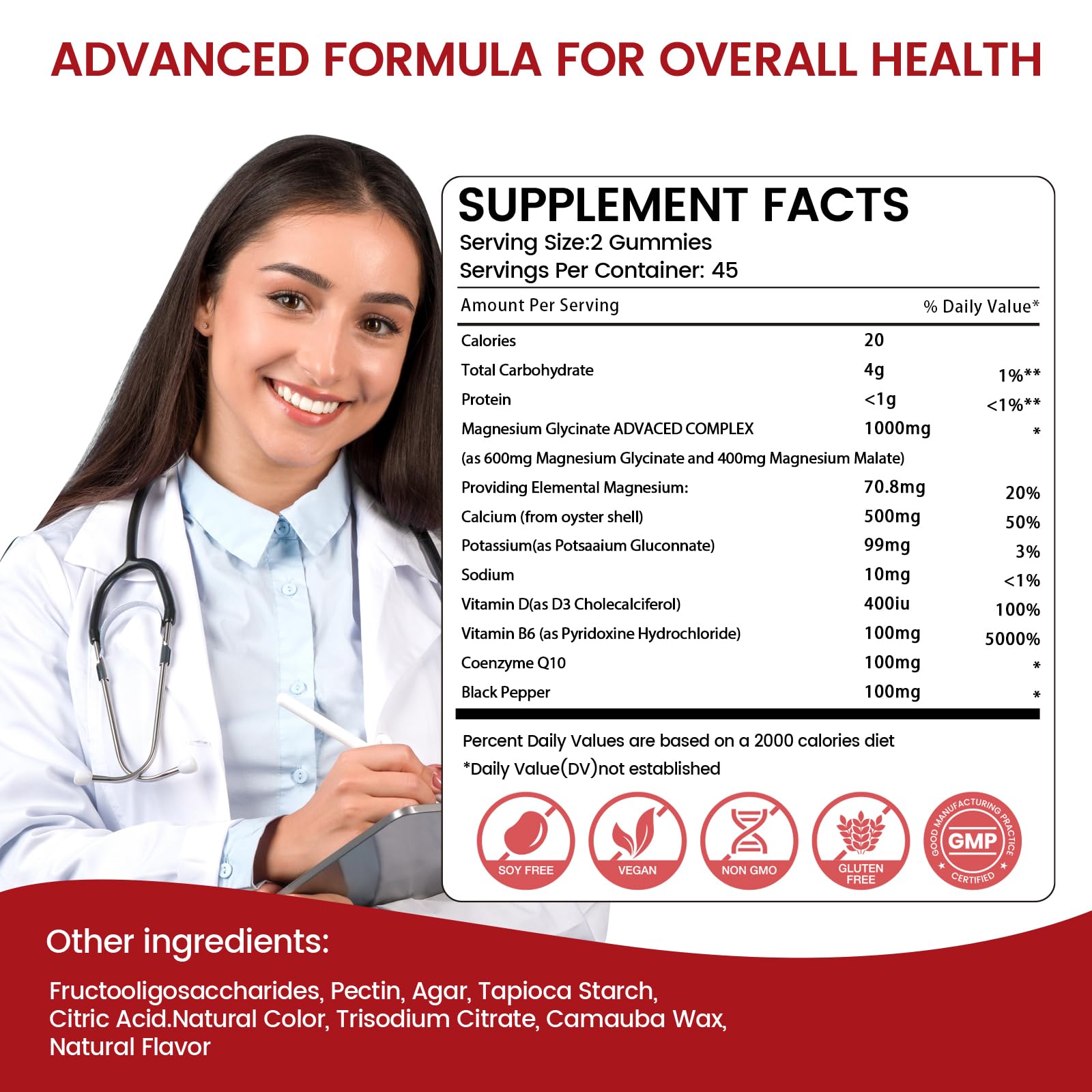 Magnesium Glycinate Gummies 1000mg, Sugar Free Magnesium Potassium Supplements Chewable for Adults with L-Threonate for Sleep, Body Support and Relaxation,90 Strawberry Gummies maxmedix buy supplements canada
