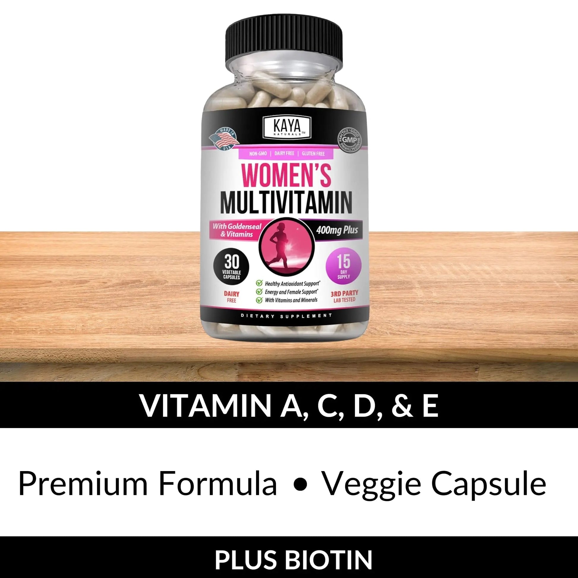Kaya Naturals Women's Multivitamin, Overall Healthy Antioxidant, and Immune Support, Vitamins A, D, C, E, Biotin Kaya Naturals buy supplements canada