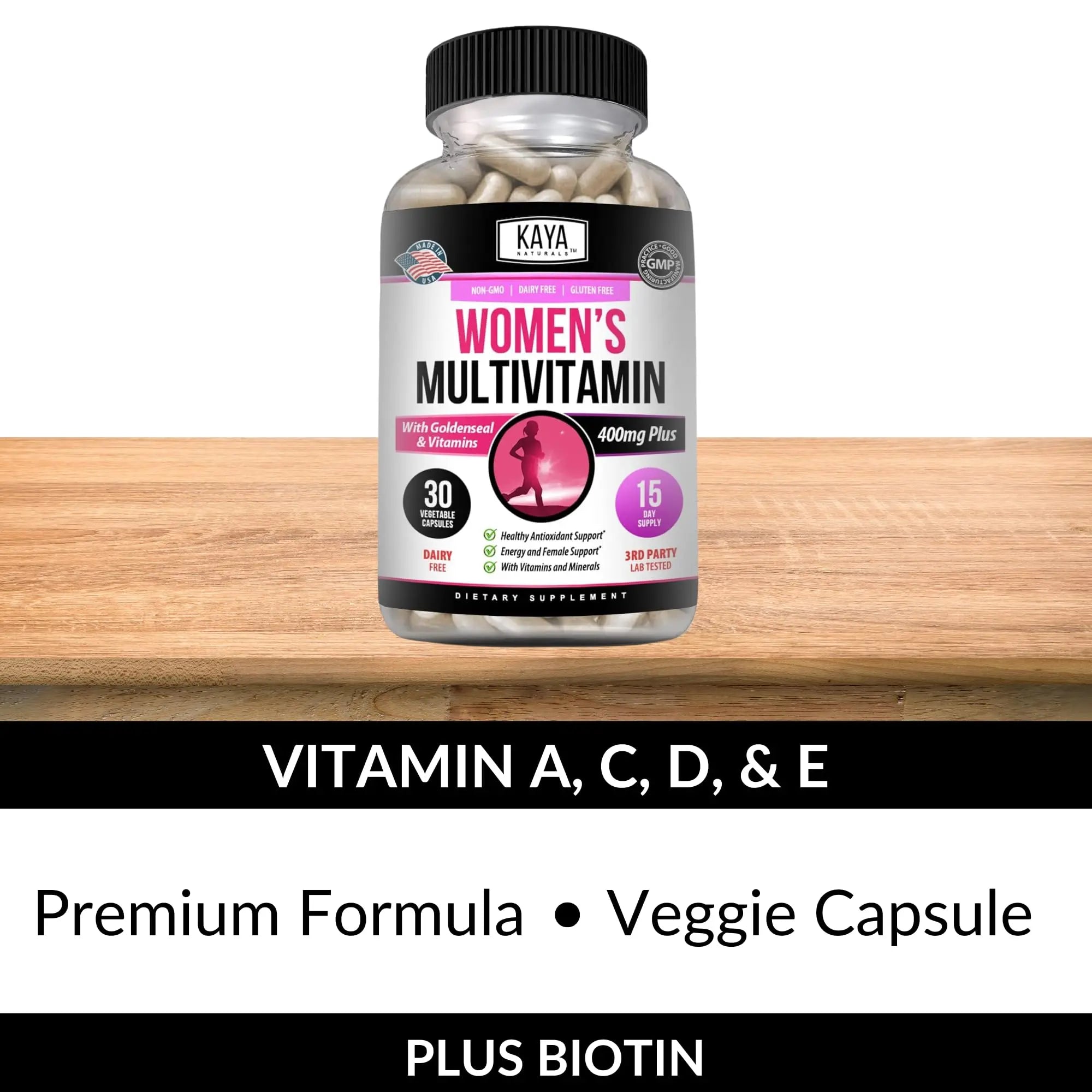 Kaya Naturals Women's Multivitamin, Overall Healthy Antioxidant, and Immune Support, Vitamins A, D, C, E, Biotin Kaya Naturals buy supplements canada