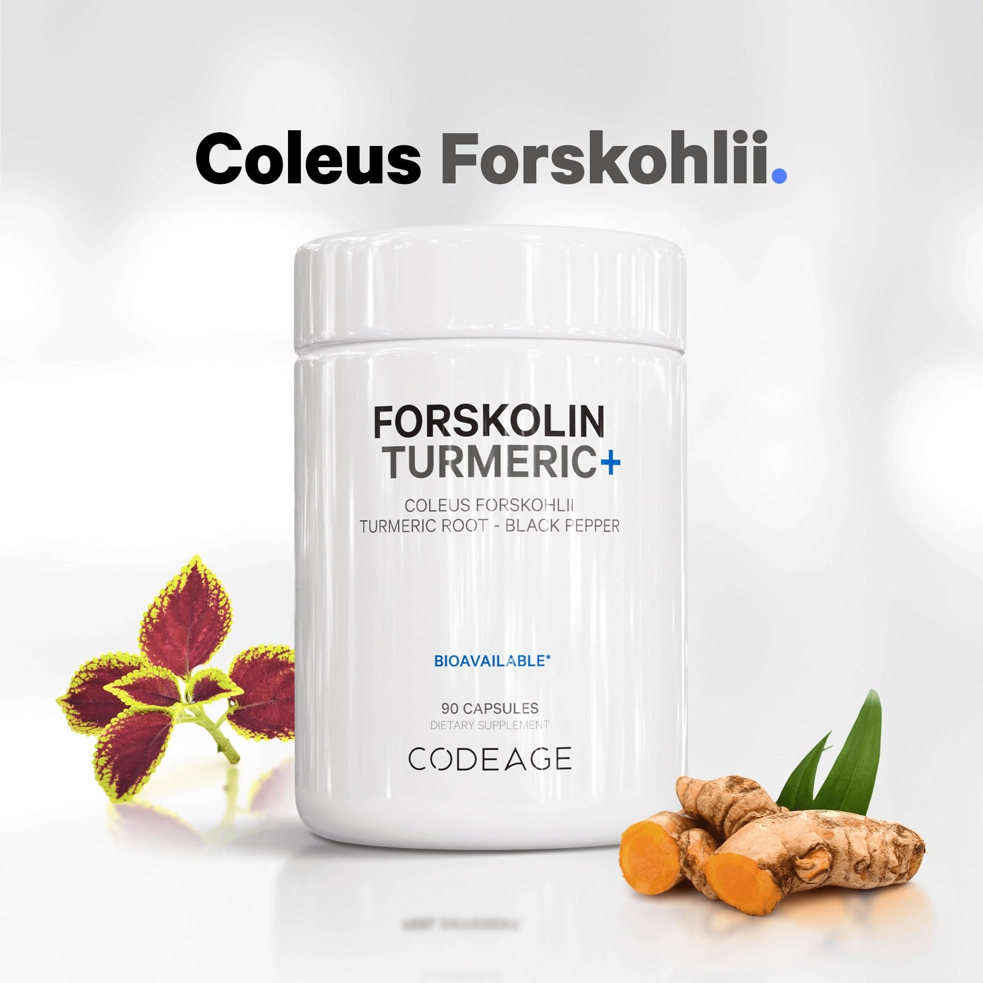 Codeage Forskolin, Pure Forskolin Coleus + Organic Turmeric Root Powder, 95% Curcumins Codeage buy supplements canada