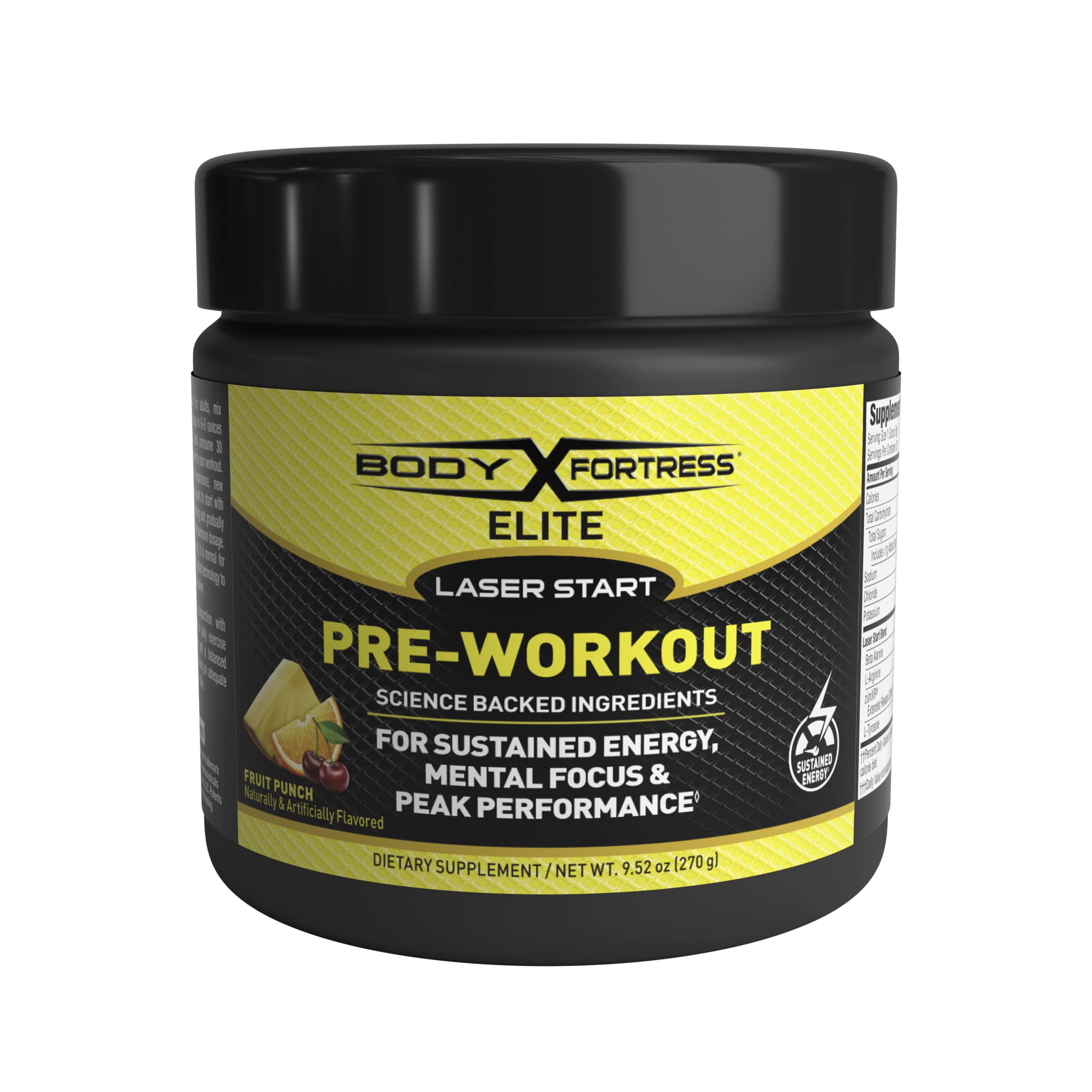 Body Fortress Elite Laser Start Pre-Workout Powder,ZümXR Caffeine for Sustained Energy Body Fortress buy supplements canada