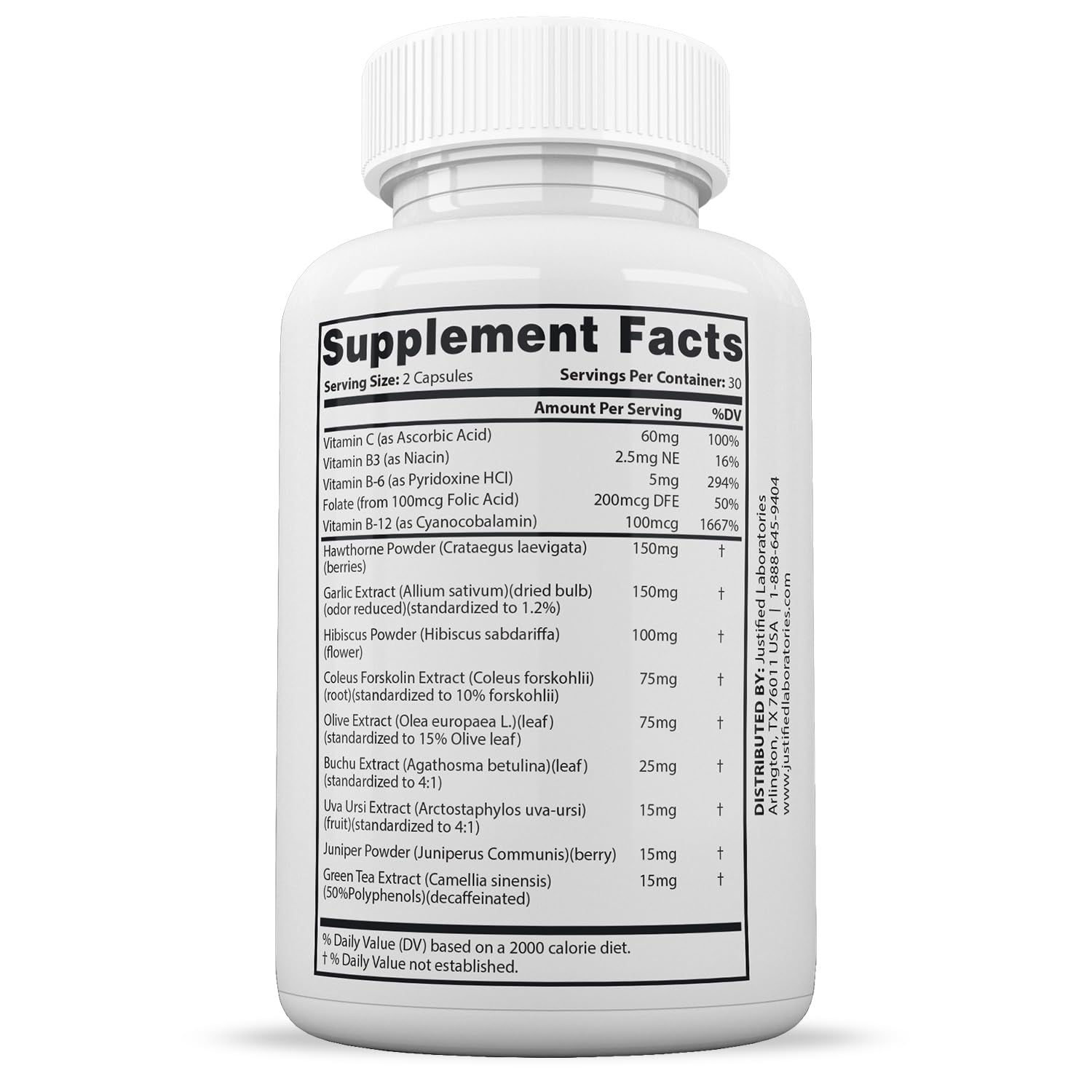 Justified Laboratories (2 Pack Blood Balance Advanced Formula 620MG Formula Supplement Pills 120 Capsules Justified Laboratories buy supplements canada