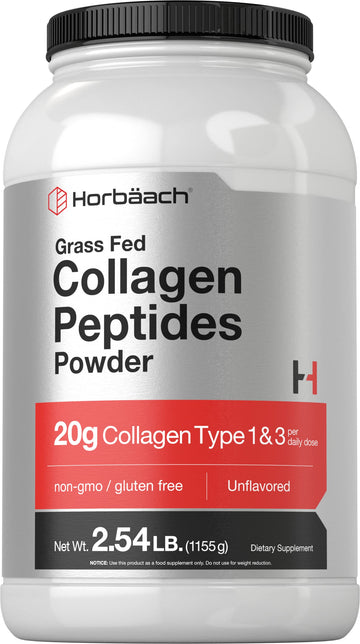 Collagen Peptides Powder 40 oz | Unflavored | Type 1 and 3 | Hydrolyzed Protein Collagen Horbäach buy supplements canada