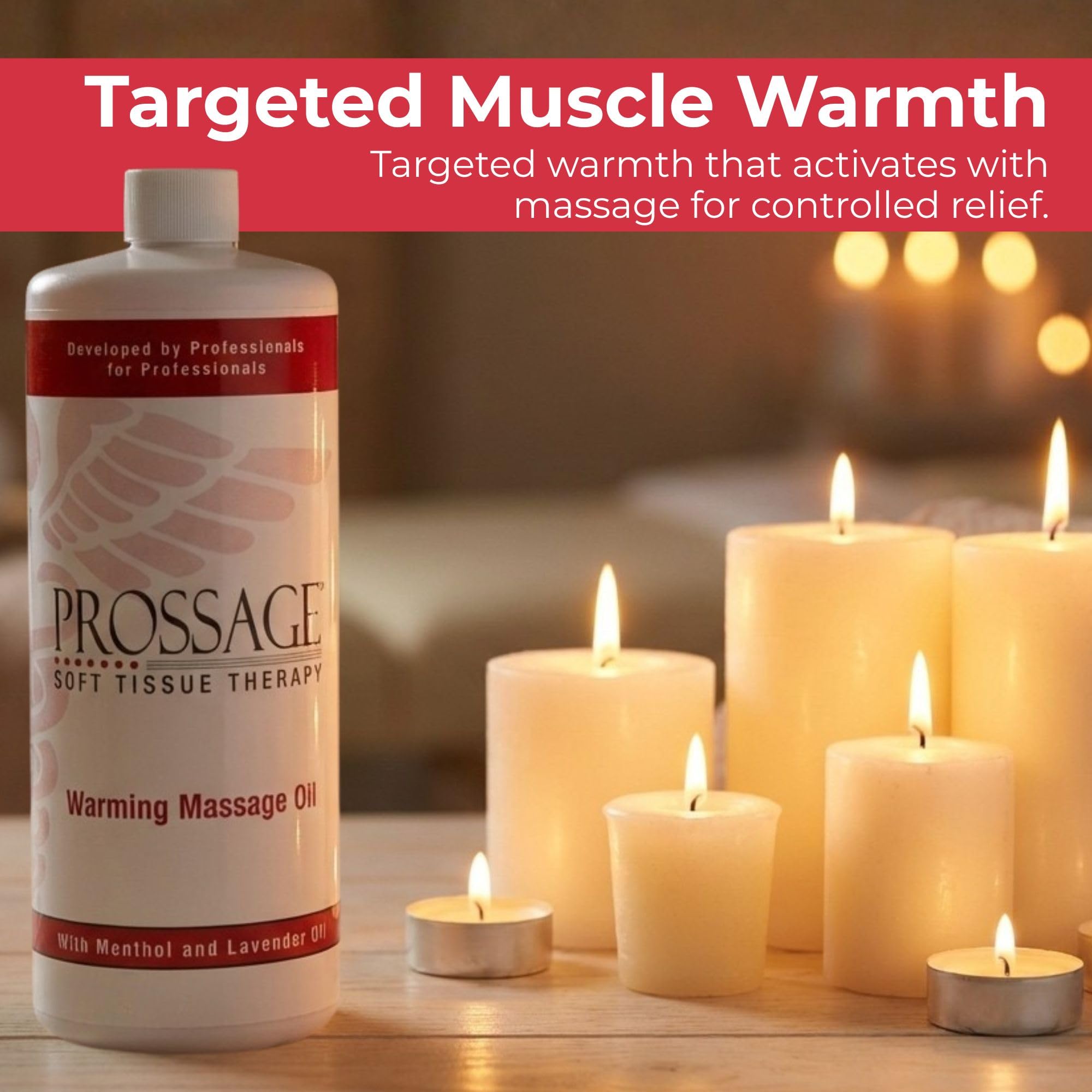 Prossage Heat Warming Relief Massage Oil for Therapuetic Massages, Deep Tissue Massages, and Aromatherapy, Topical Reliever, 32 Ounce Bottle Prossage buy supplements canada