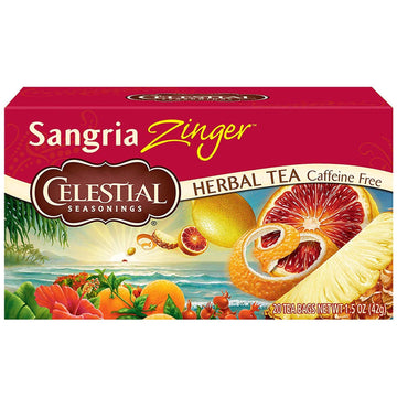 Celestial Seasonings Herbal Tea, Sangria Zinger, 20 Count (Pack of 6) Celestial Seasonings buy supplements canada