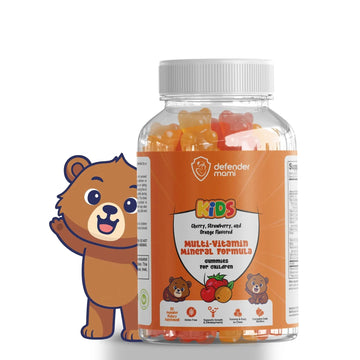 Defender Mami Kids Vitamin Gummies – Multivitamin & Mineral Formula, Non‑GMO · Gluten‑Free, 90 Count Chewables for Daily Immune Defender Mami buy supplements canada
