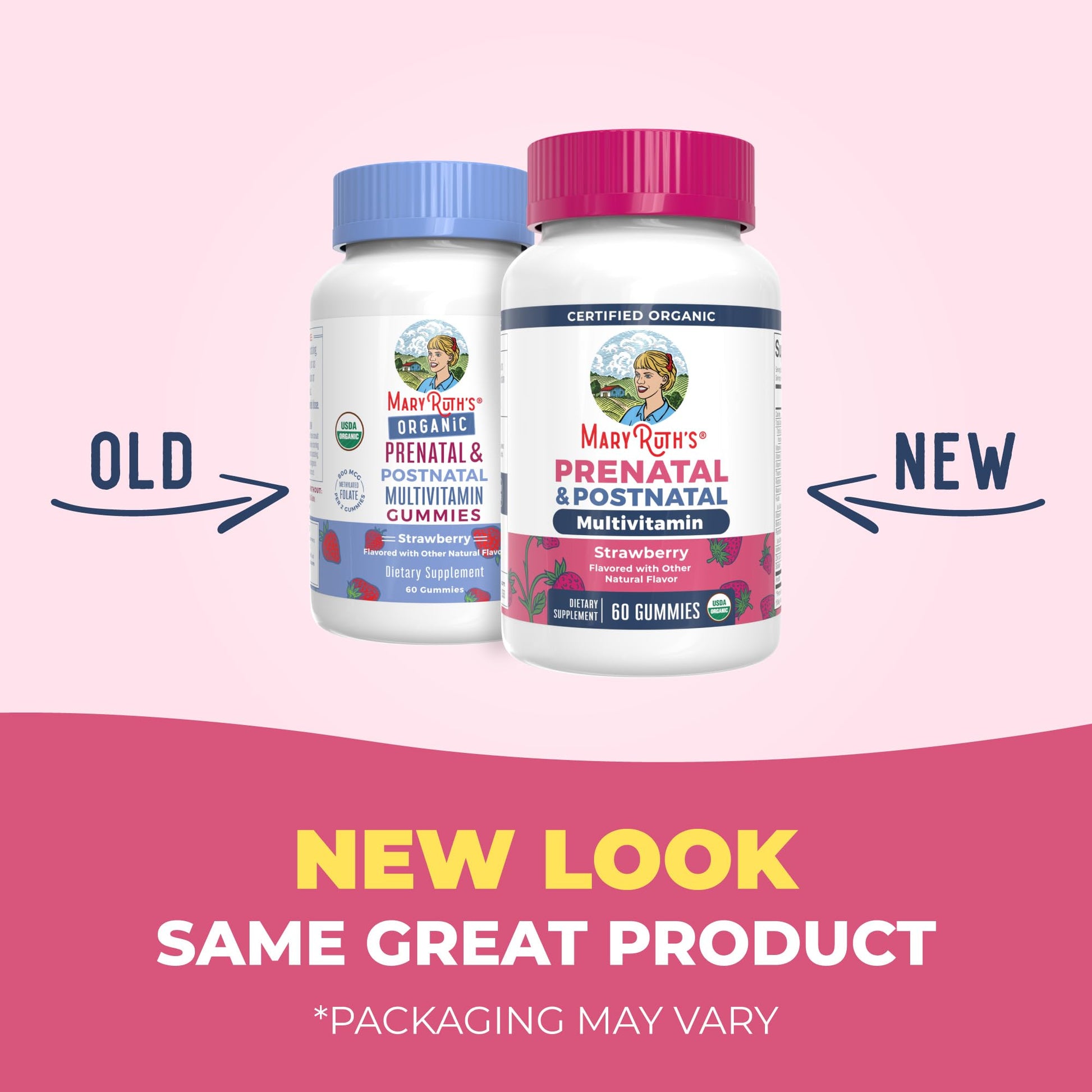 MaryRuth Organics Prenatal Vitamins for Women | USDA Organic Prenatal Gummies | Postnatal Vitamins for Women Breastfeeding | Methylfolate 800 mcg DFE | Iodine | Vegan | Non GMO | 30 Servings MARYRUTH'S buy supplements canada