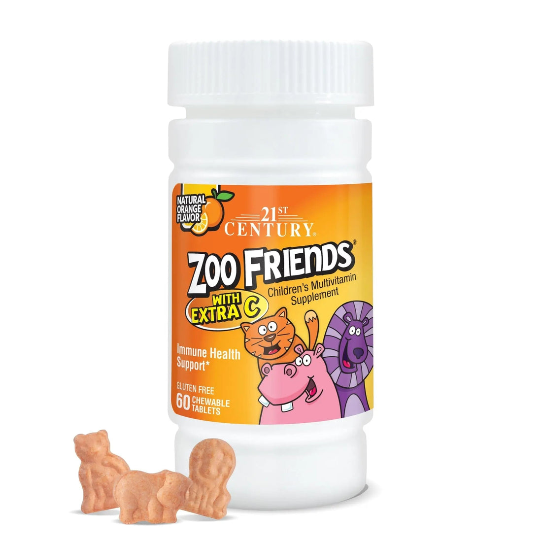 21st Century Zoo Friends with Extra C Chewable Tablets, 60 Count 21st Century buy supplements canada