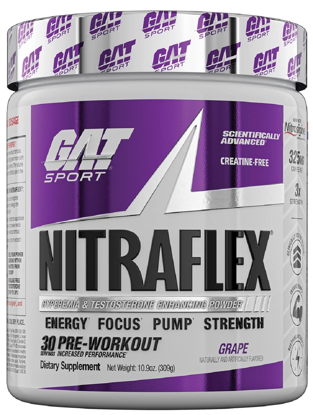 GAT SPORT, Nitraflex Advanced Pre-Workout Powder, Increases Blood Flow, Boosts Strength GAT SPORT buy supplements canada