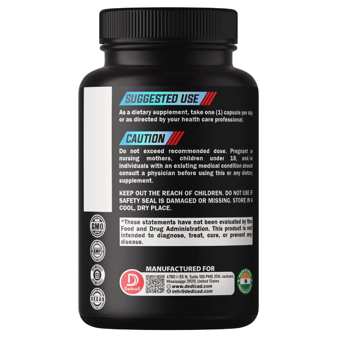 DEDICAD 20:1 Bilberry Extract Capsules - 5 Month Supply - Support Eyes, Vision & Heart Health - 10in1 Plus Grape Seed, Carrot, Elderberry, Eyebright & Others - 150 Counts DEDICAD buy supplements canada