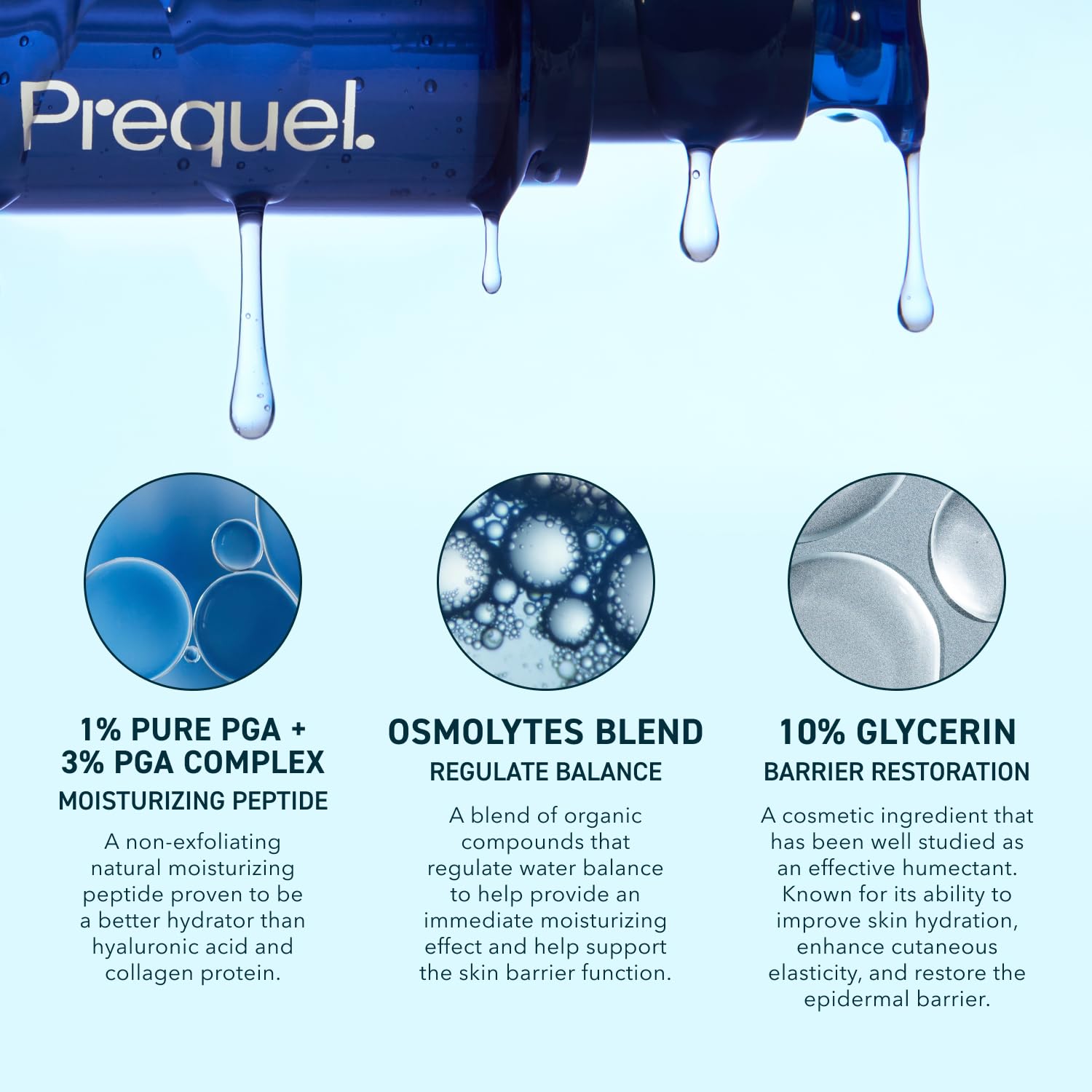 Prequel Skin Multi-Quench Plumping Hydration Serum for Face. Intensive Hydrating Facial Serum for Women with PGA Complex and Moisture-Binders Prequel buy supplements canada