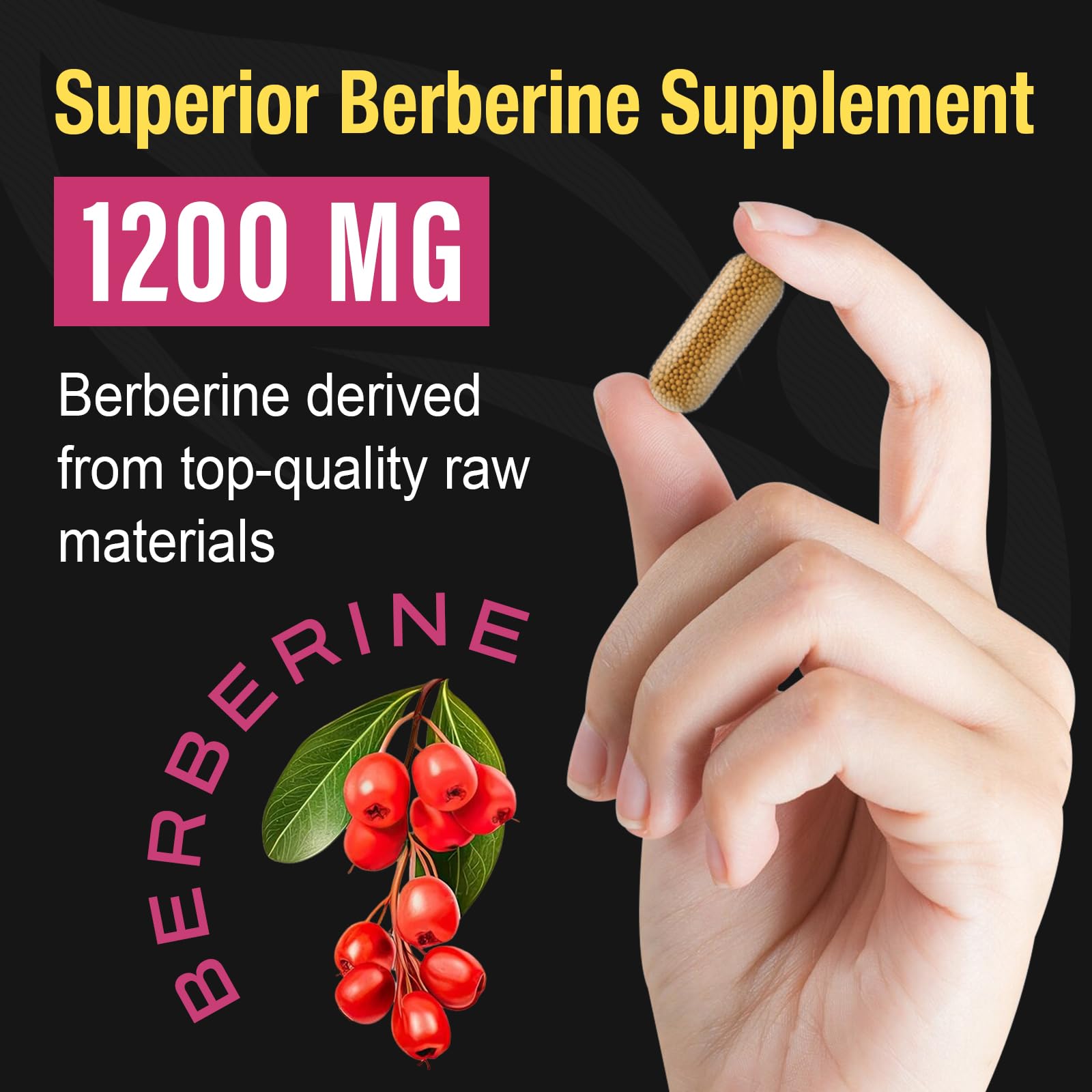 Berberine Supplement 1200mg Berberine HCL - High Bioavailability Microbeadlet Canarata buy supplements canada