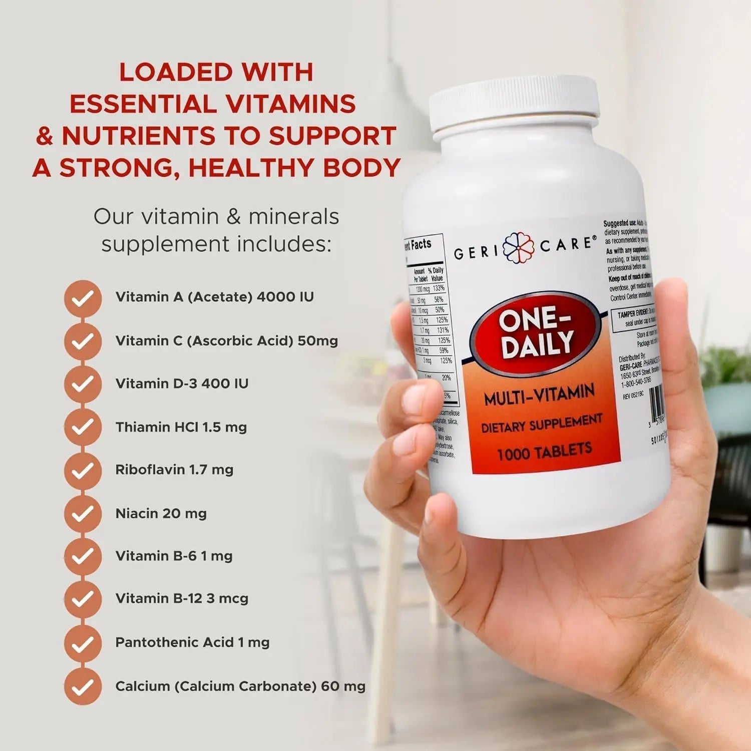 GeriCare Multivitamin Supplement Tablets, (Bottle of 1000) GeriCare buy supplements canada