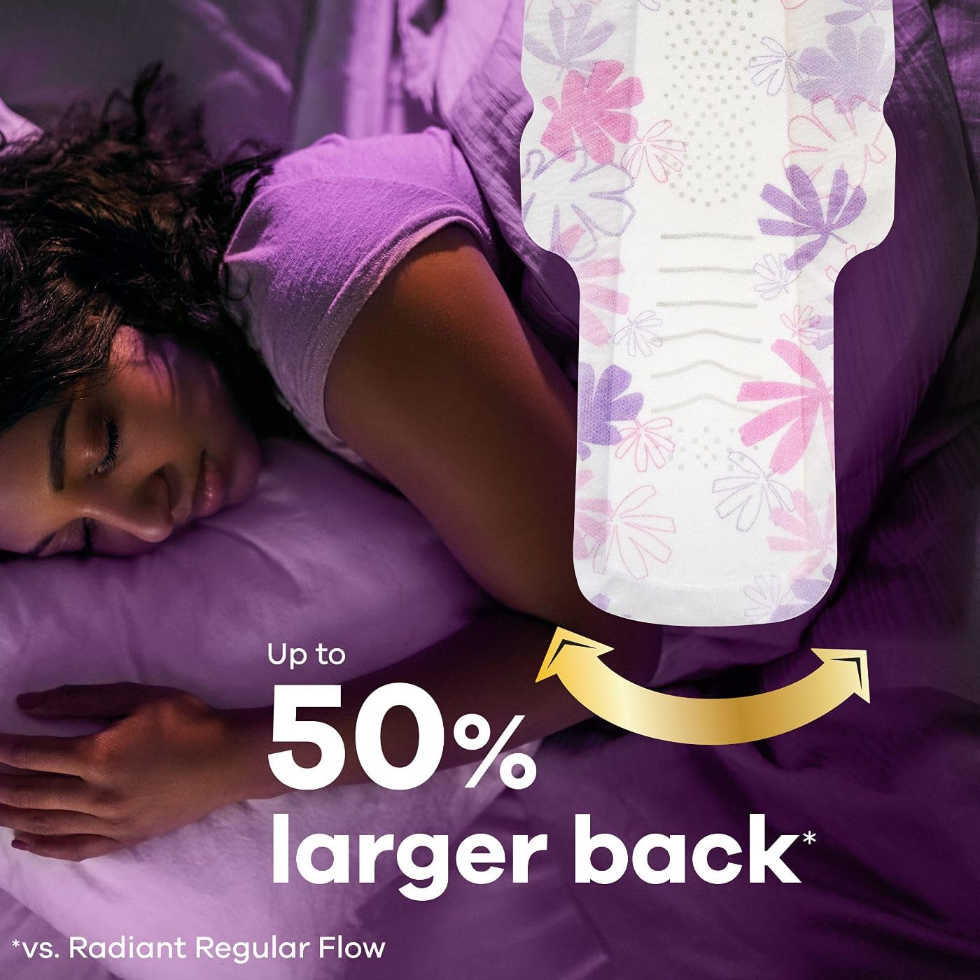 Always Radiant Feminine Pads for Women, Size 4 Overnight Pads Always buy supplements canada