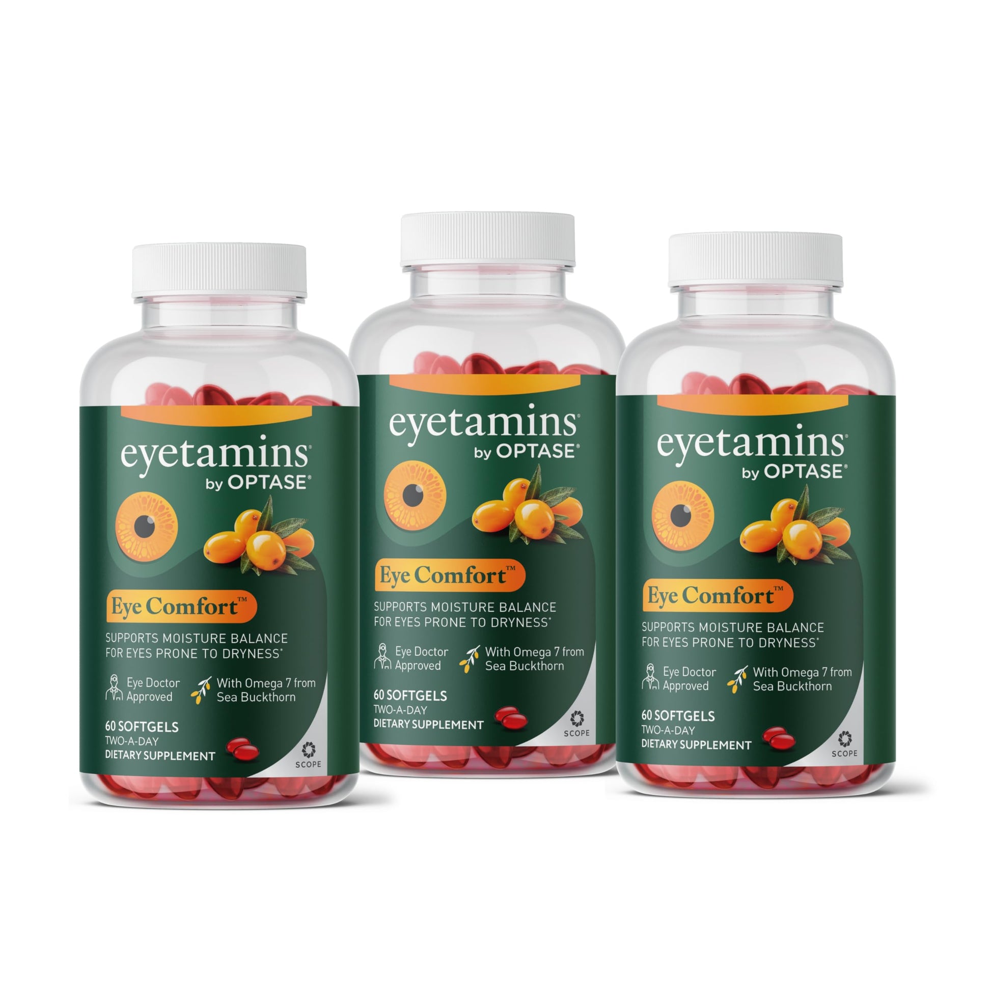 eyetamins® by OPTASE® Eye Comfort™ - 60 Softgels - Eye Doctor Recommended - an Omega-Based Eye Supplement formulated to Support Moisture Balance and Eye Comfort from Within. Plant Based Soft gels. eyetamins buy supplements canada